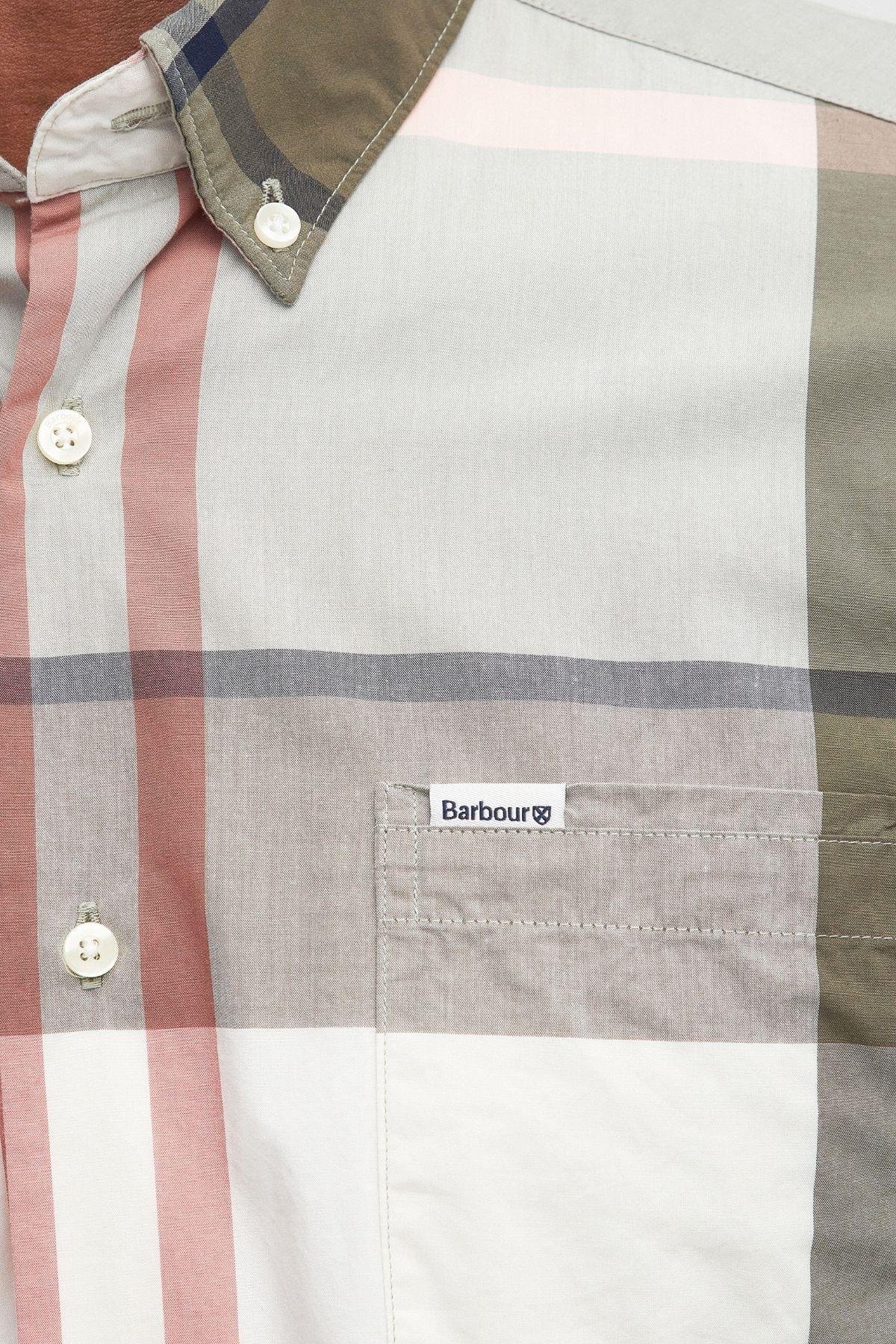 Barbour Harris Tailored Gömlek TN24 Glenmore Olive Tartan