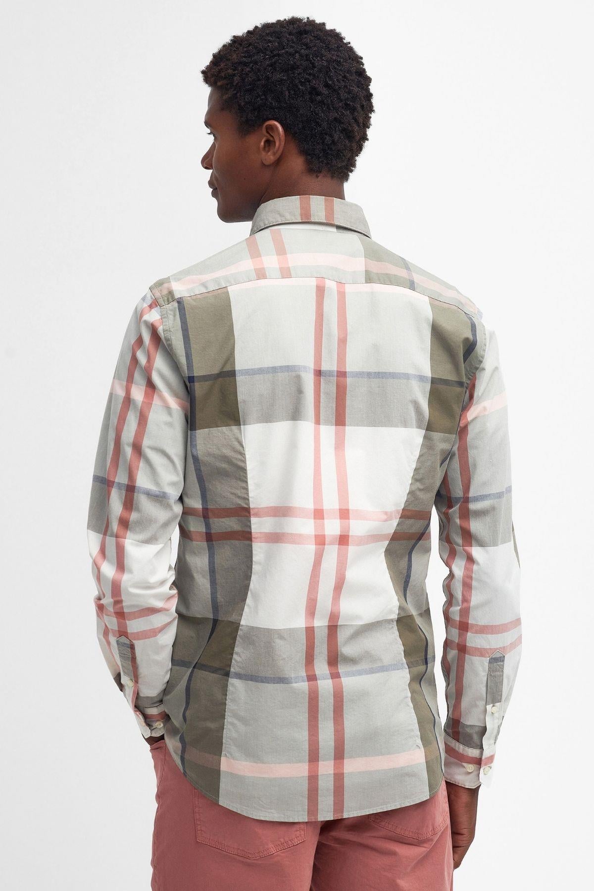 Barbour Harris Tailored Gömlek TN24 Glenmore Olive Tartan