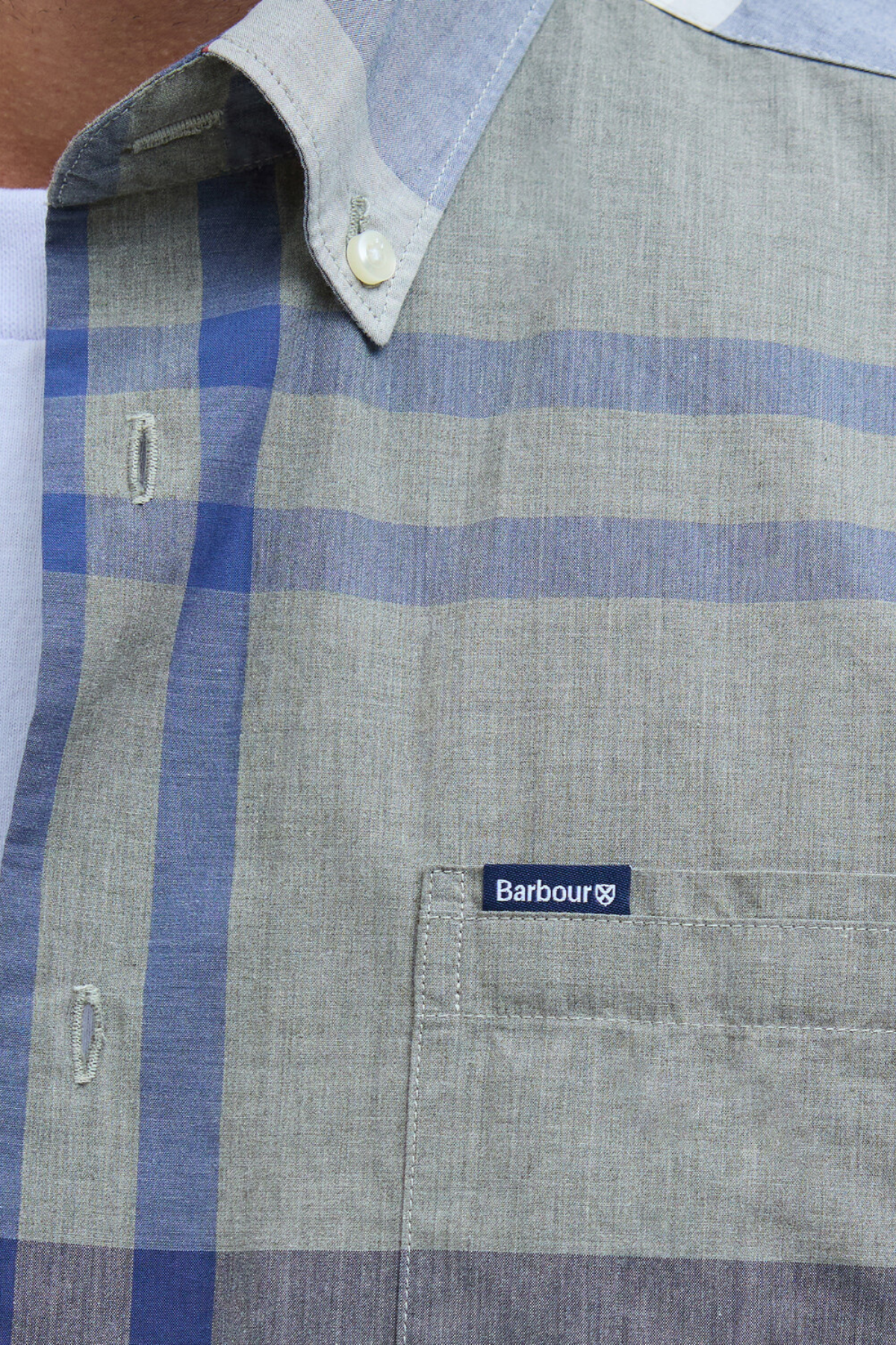 Barbour Harris Tailored Gömlek TN40 Bleached Pine Tartan