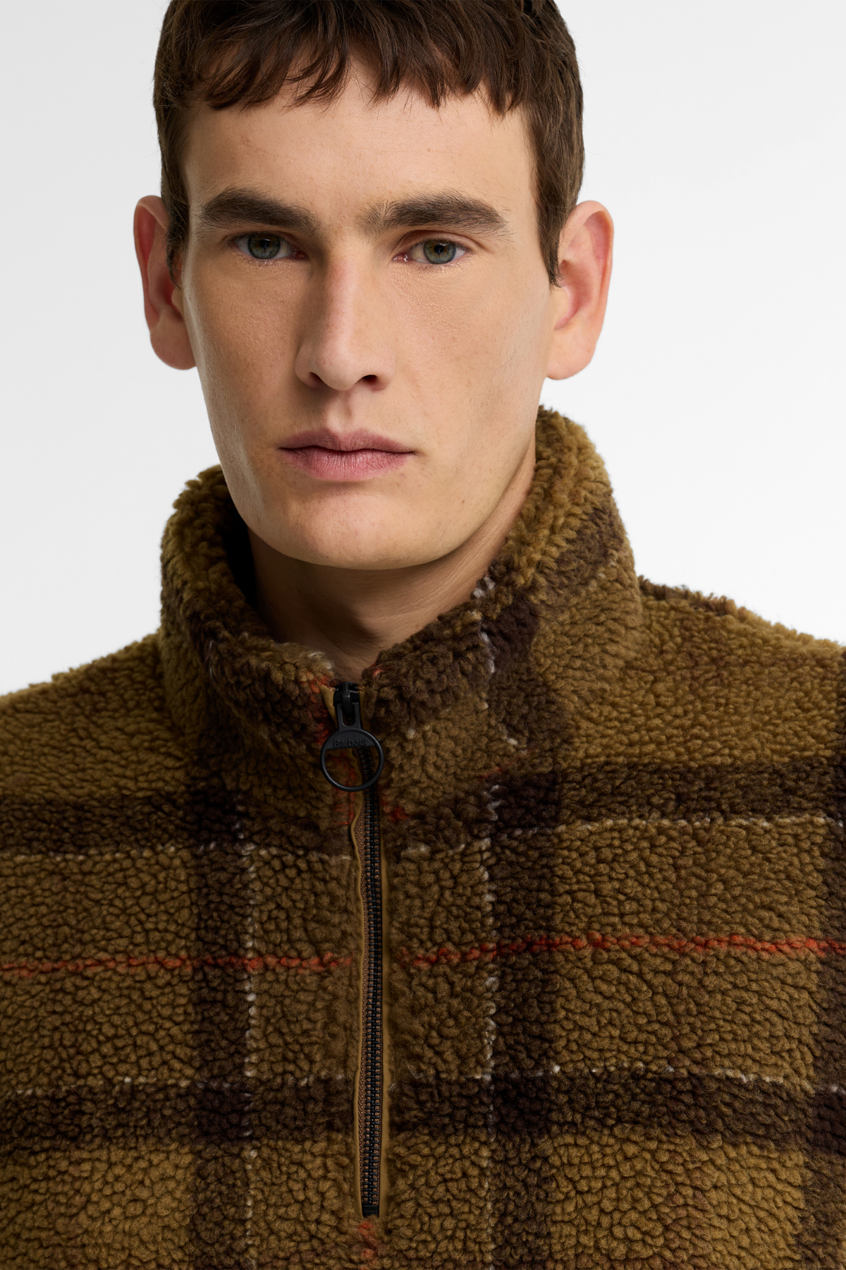 Barbour Hartley Half Zip Polar TN91 Muted Tartan