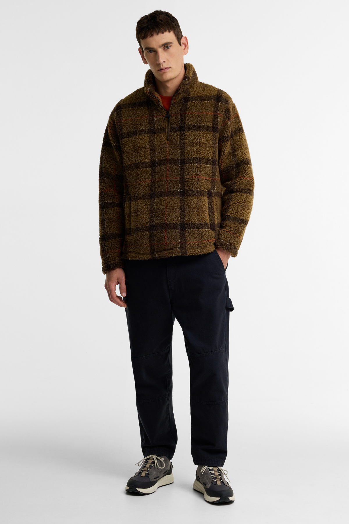 Barbour Hartley Half Zip Polar TN91 Muted Tartan
