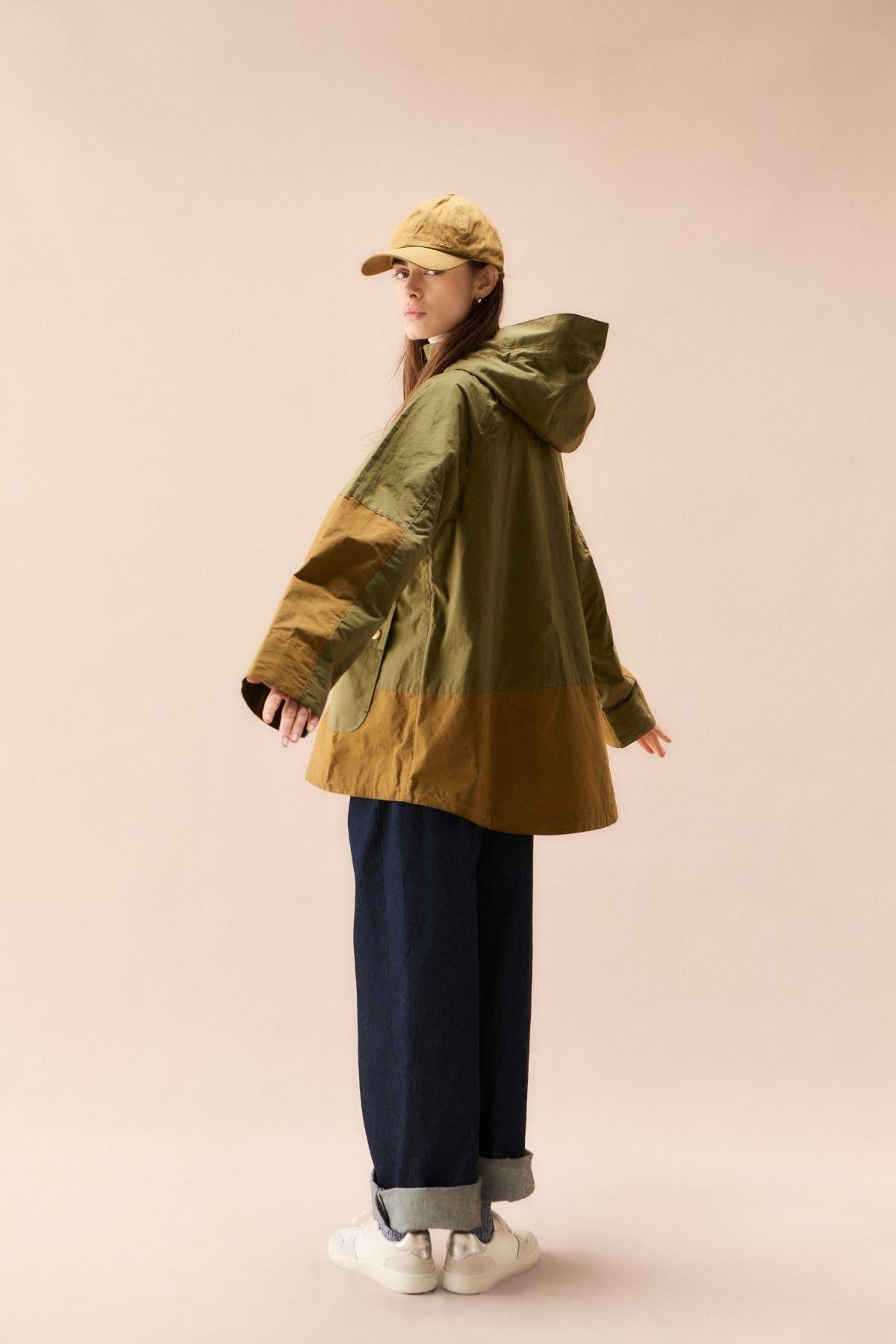 Barbour Hayley Showerproof Ceket GN31 Dusky Green/Breen/Ancient Tartan