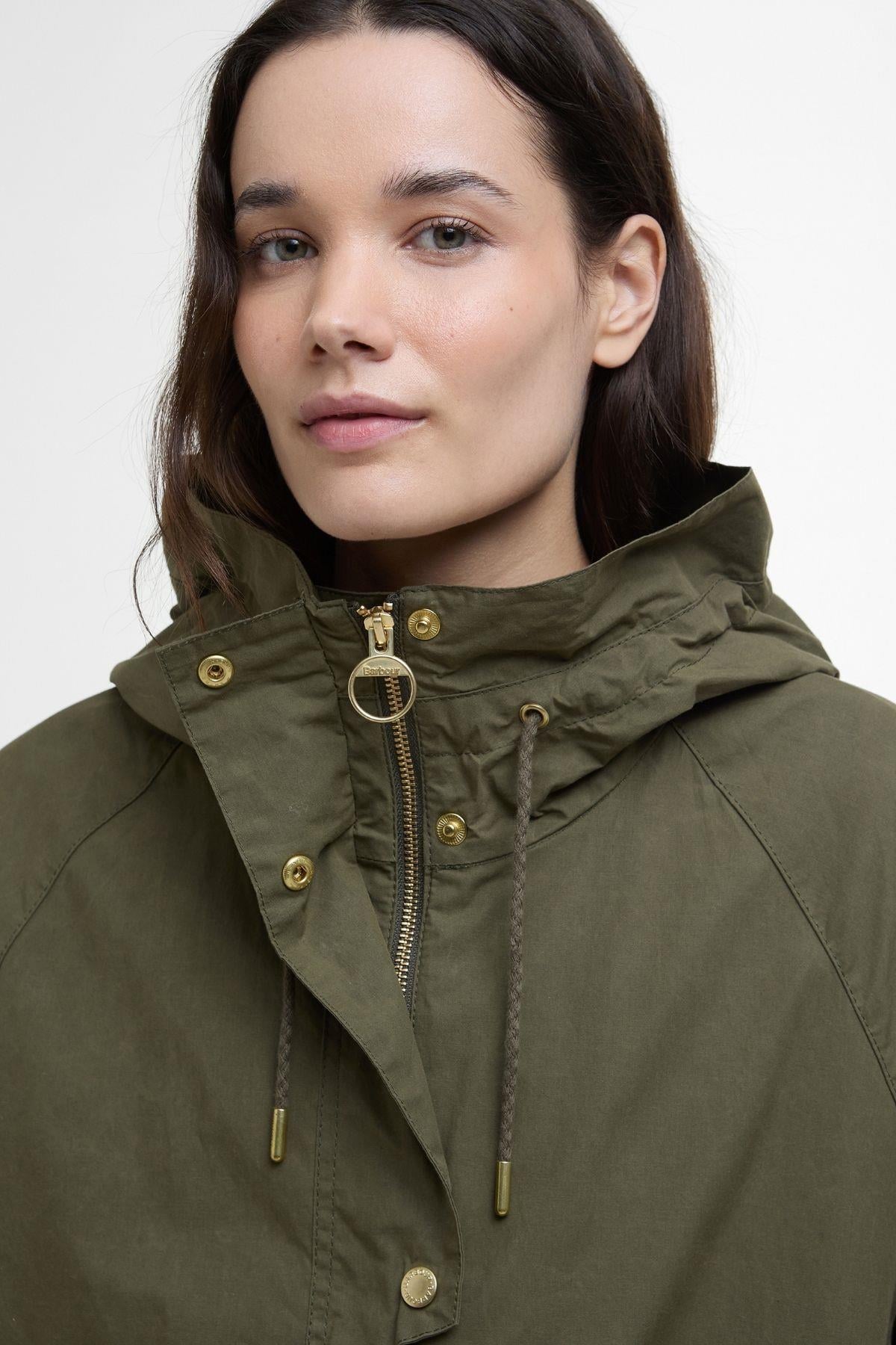 Barbour Hayley Showerproof Ceket GN31 Dusky Green/Breen/Ancient Tartan