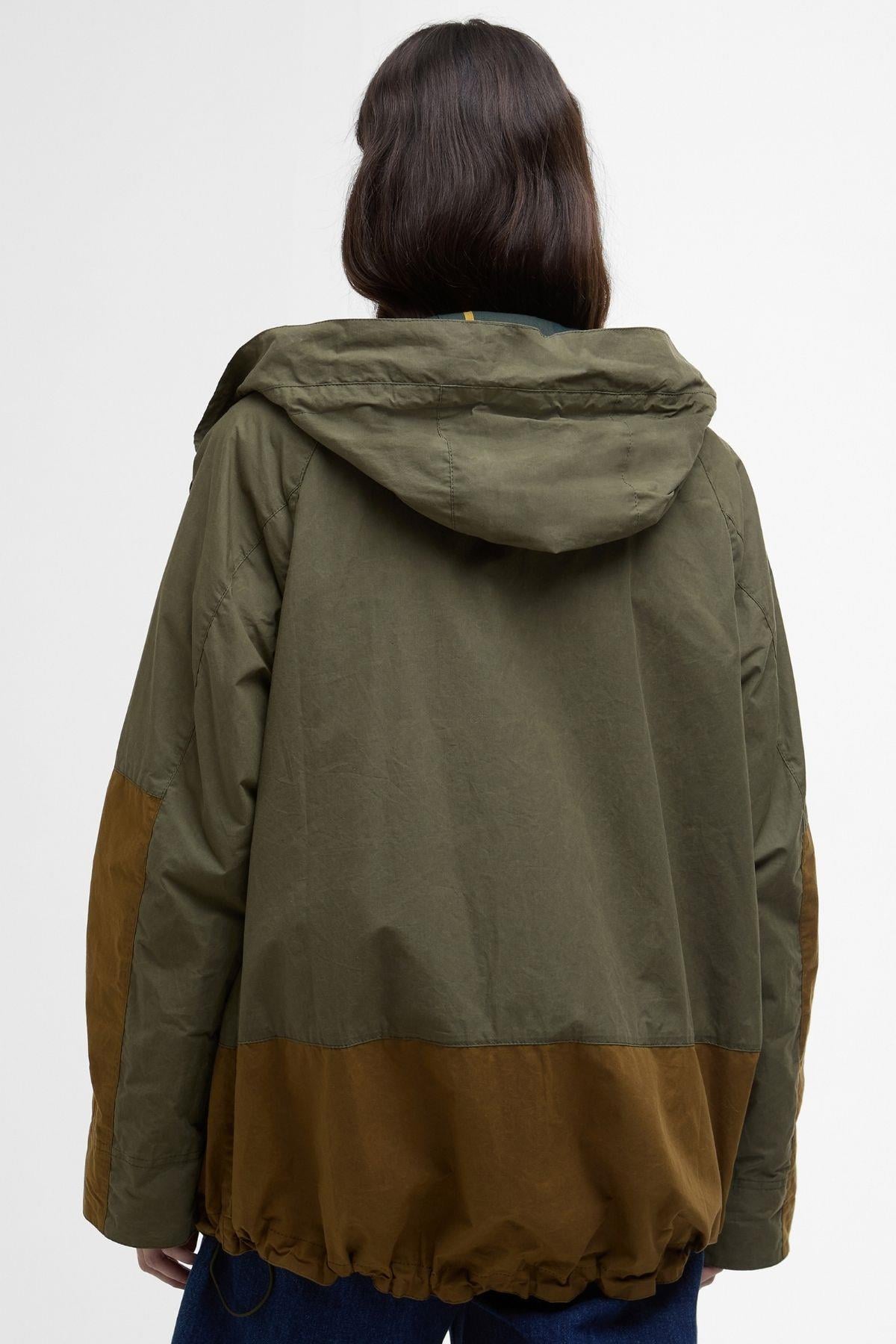 Barbour Hayley Showerproof Ceket GN31 Dusky Green/Breen/Ancient Tartan