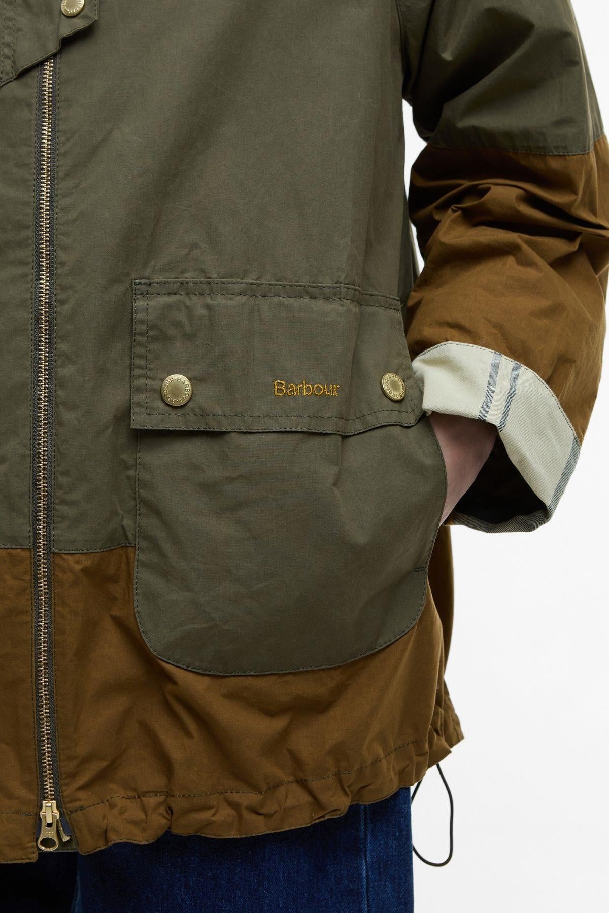 Barbour Hayley Showerproof Ceket GN31 Dusky Green/Breen/Ancient Tartan