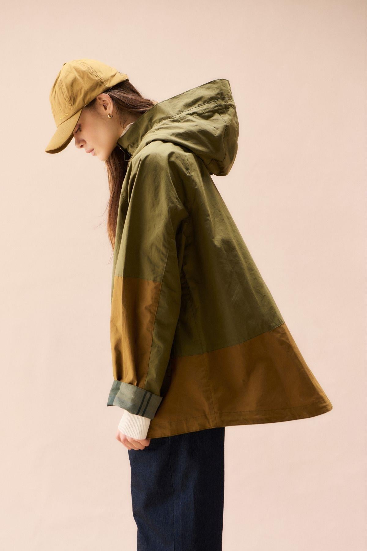 Barbour Hayley Showerproof Ceket GN31 Dusky Green/Breen/Ancient Tartan