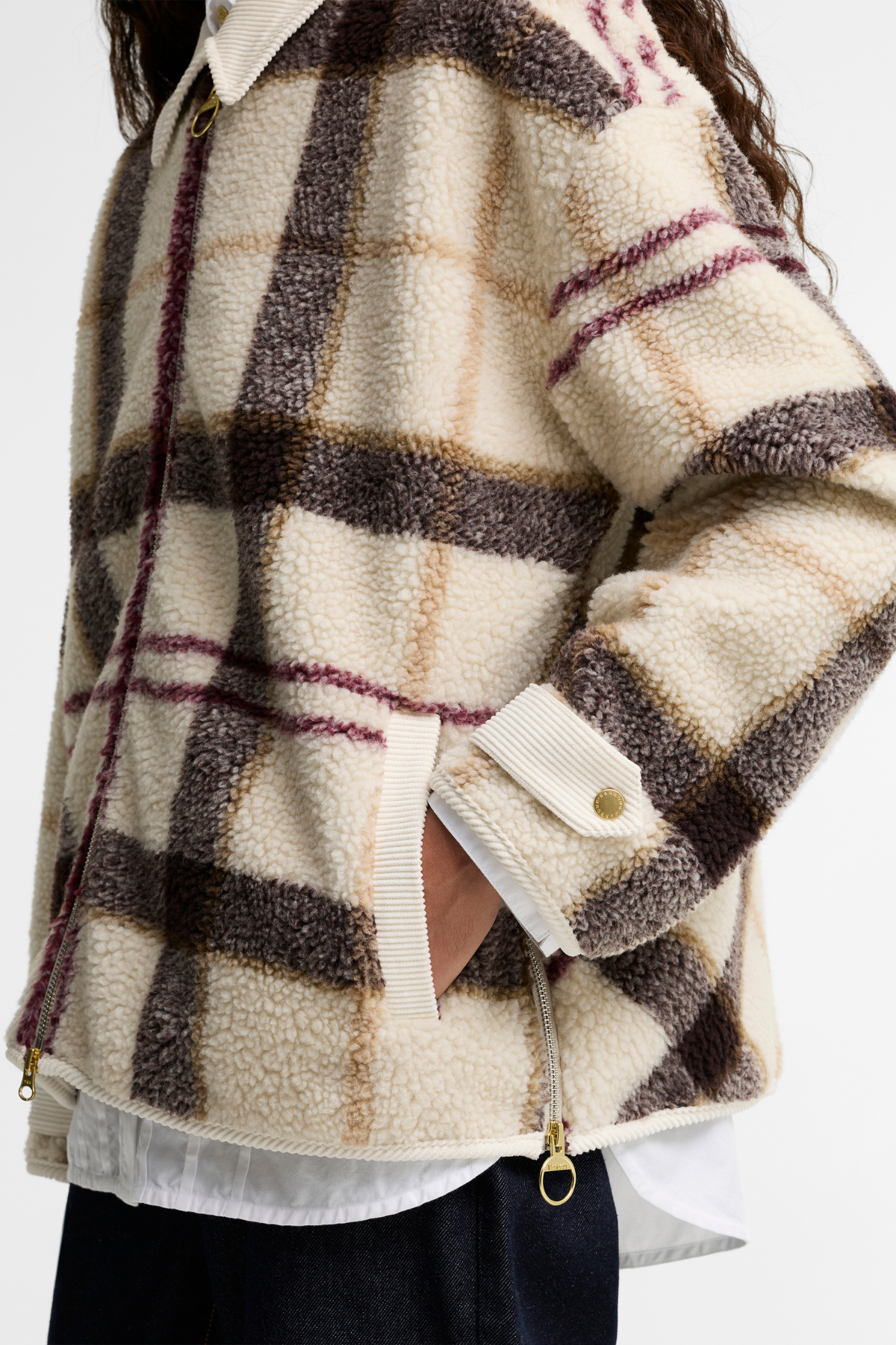 Barbour Hazelwood Polar TN30 Ecru Muted Tartan