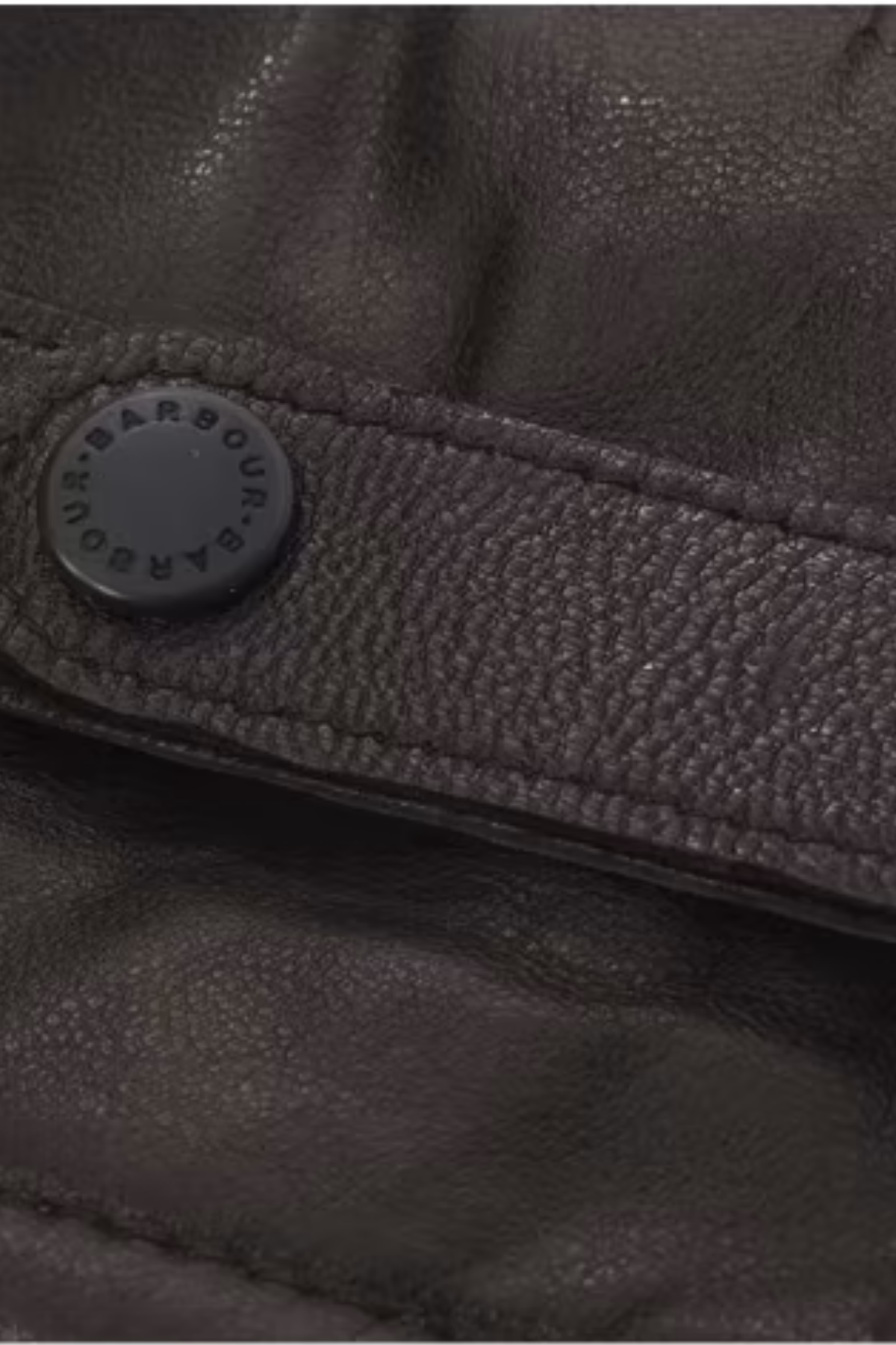 Barbour Hebden Leather Eldiven BR91 Dk Brown