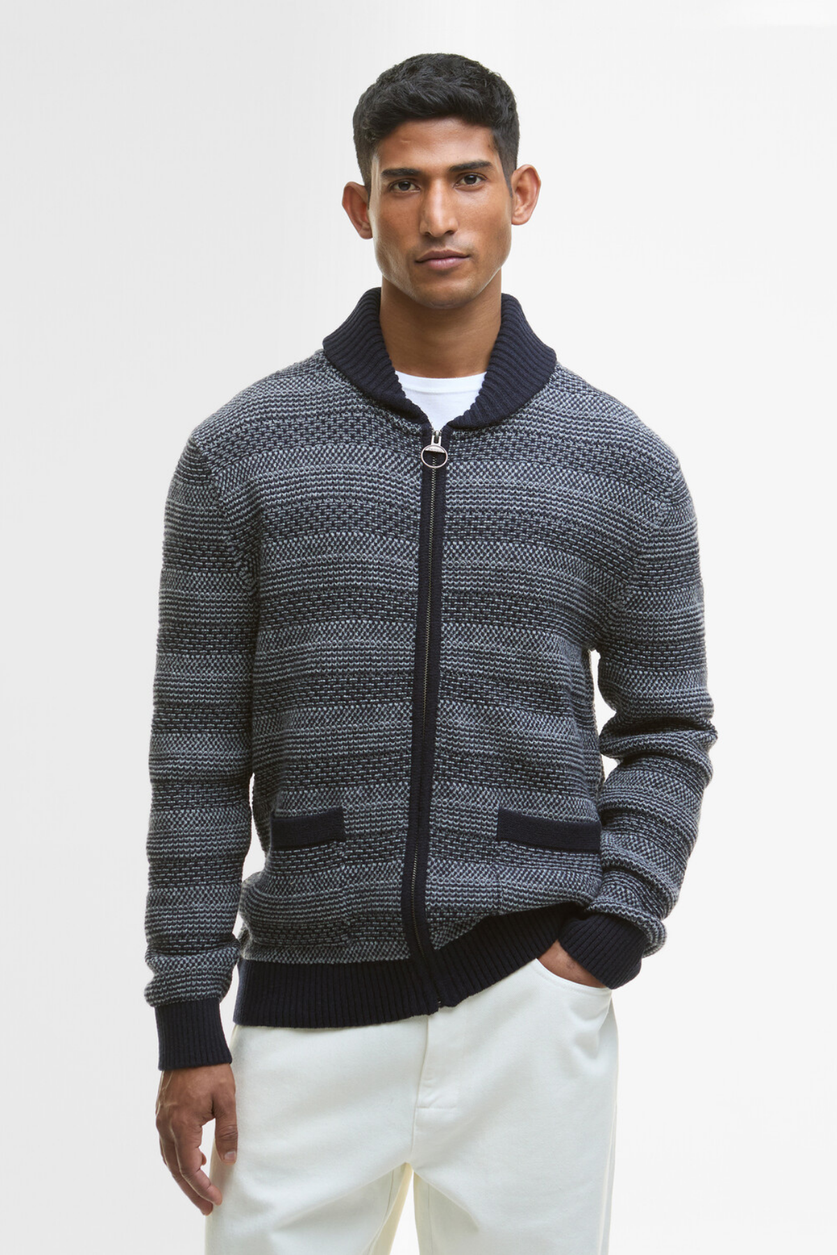 Barbour Helmsley Knitted Kazak NY91 Navy