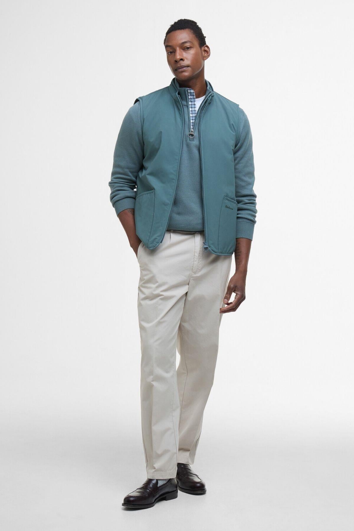 Barbour Henley Liddesdale Yelek TE33 Vintage Teal