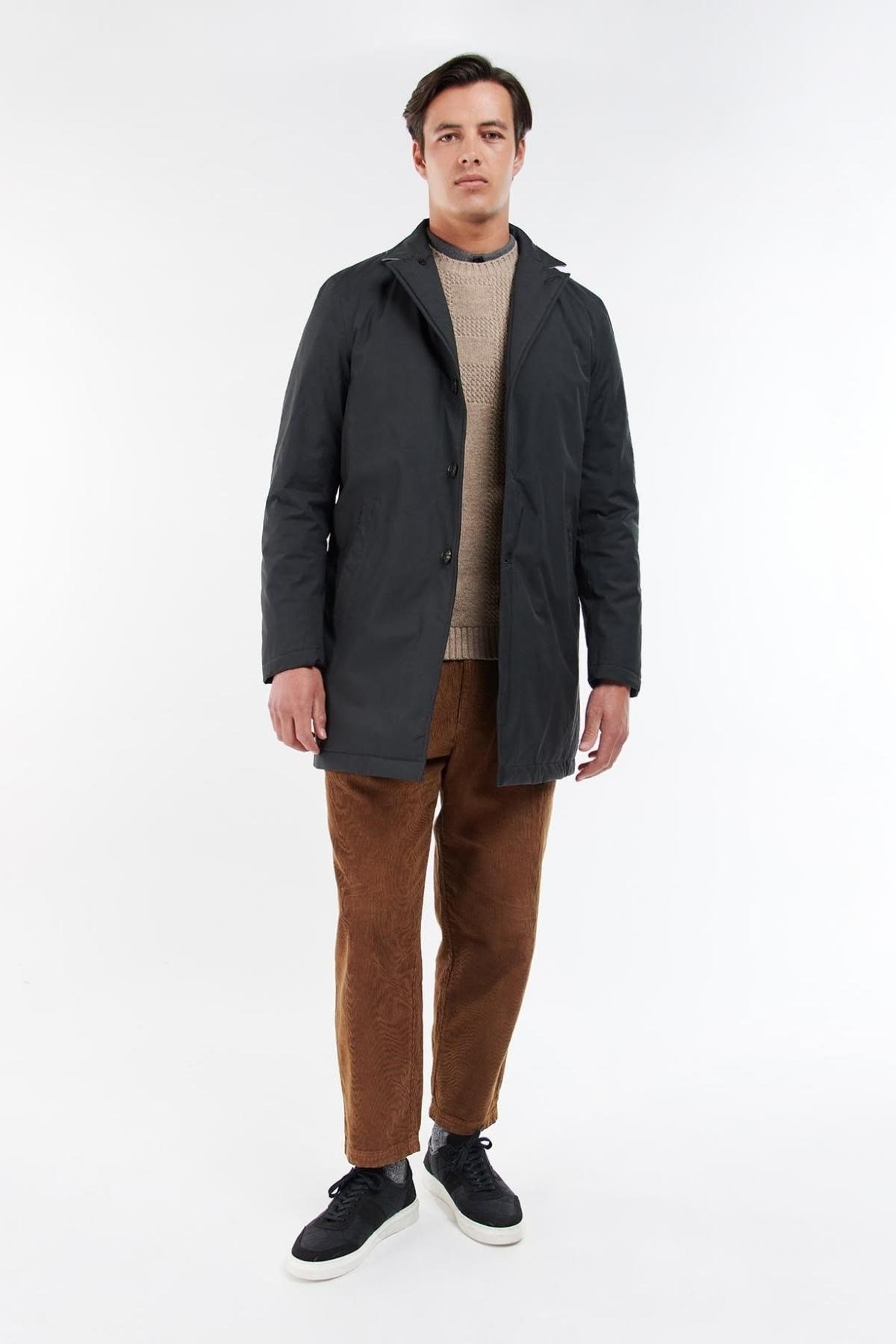 Barbour Highbury Waterproof Ceket BK11 Black/Grey Stone Tartan