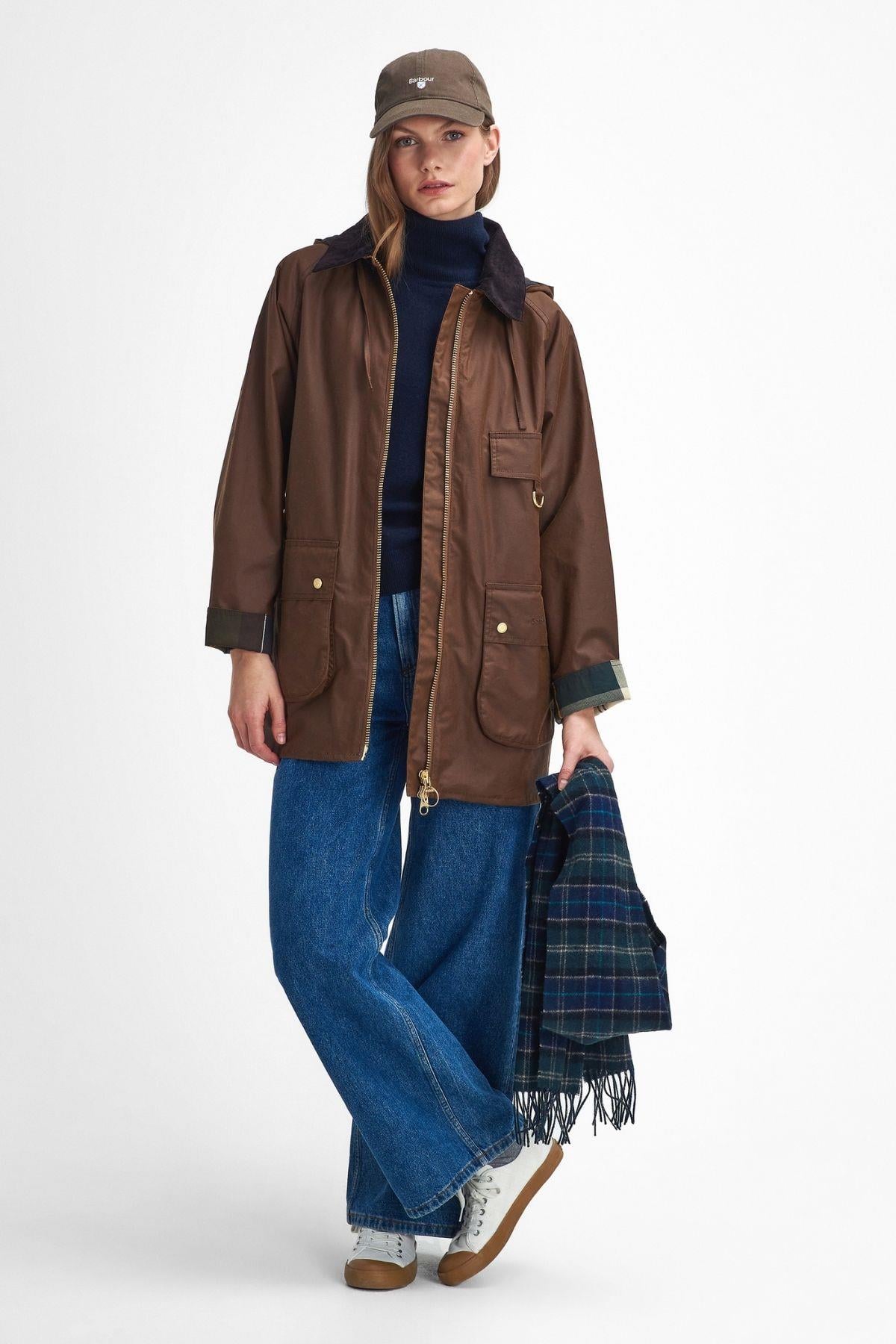 Barbour Highclere Yağlı Ceket BR31 Bark-Muted