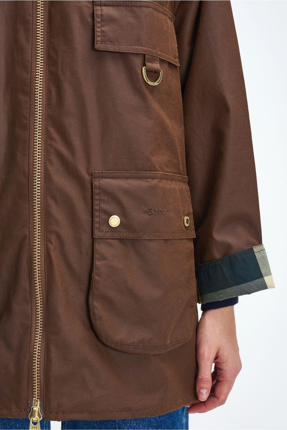 Barbour Highclere Yağlı Ceket BR31 Bark-Muted