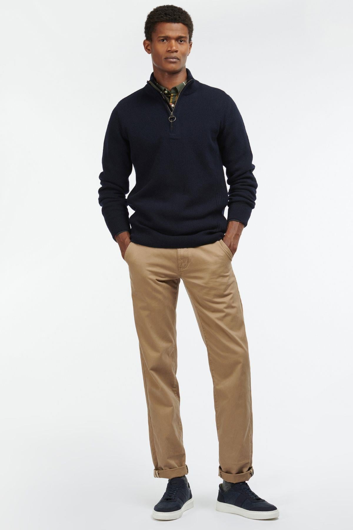 Barbour Holden Half Zip Kazak NY91 Navy
