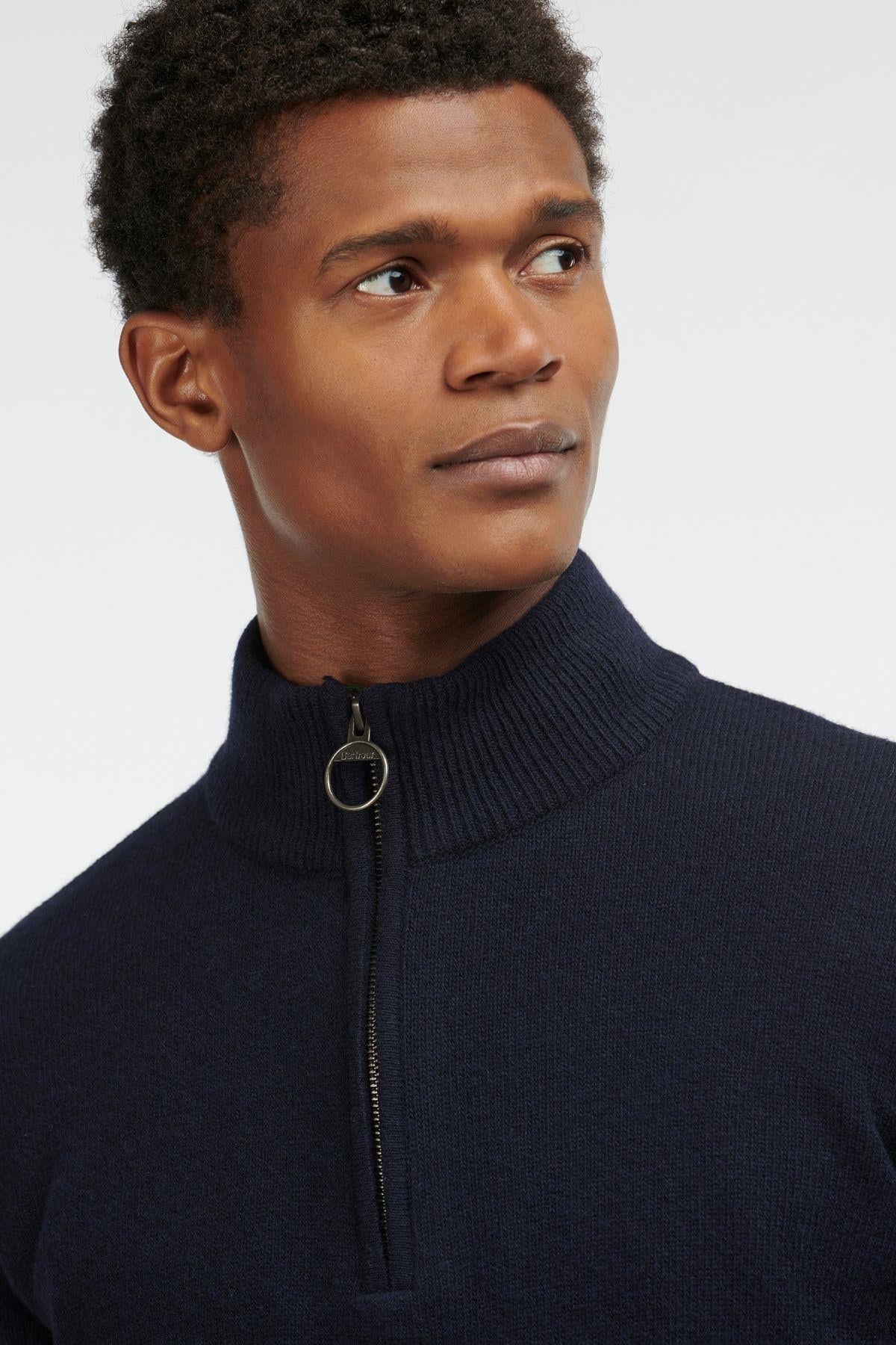 Barbour Holden Half Zip Kazak NY91 Navy