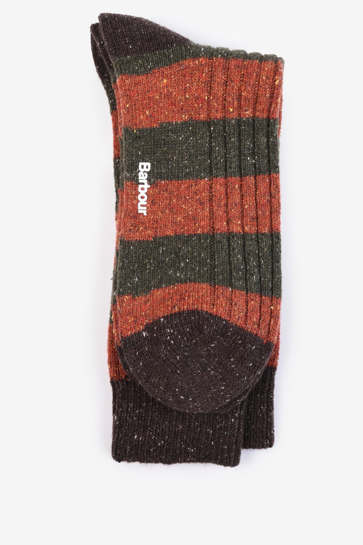 Barbour Houghton Stripe Çorap OR35 Burnt Orange
