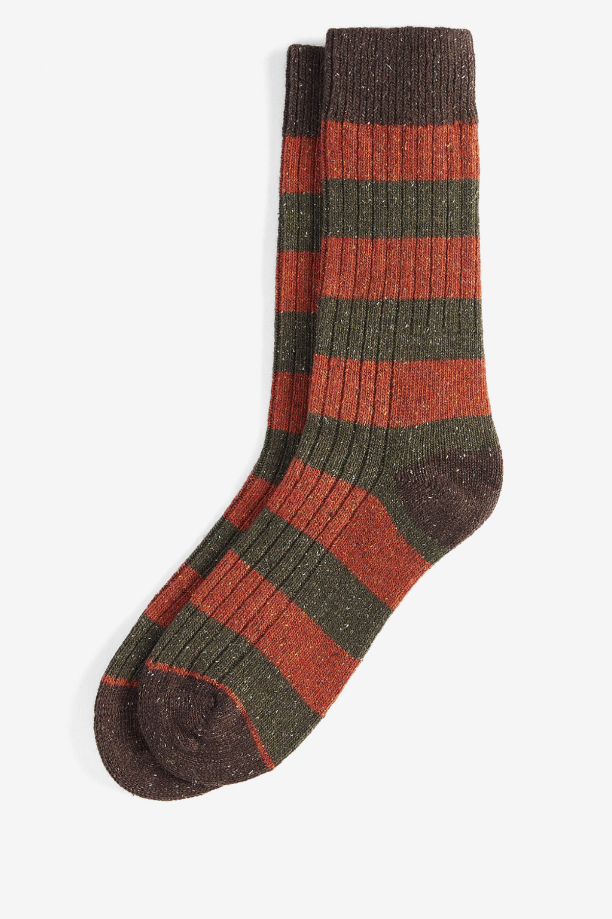Barbour Houghton Stripe Çorap OR35 Burnt Orange