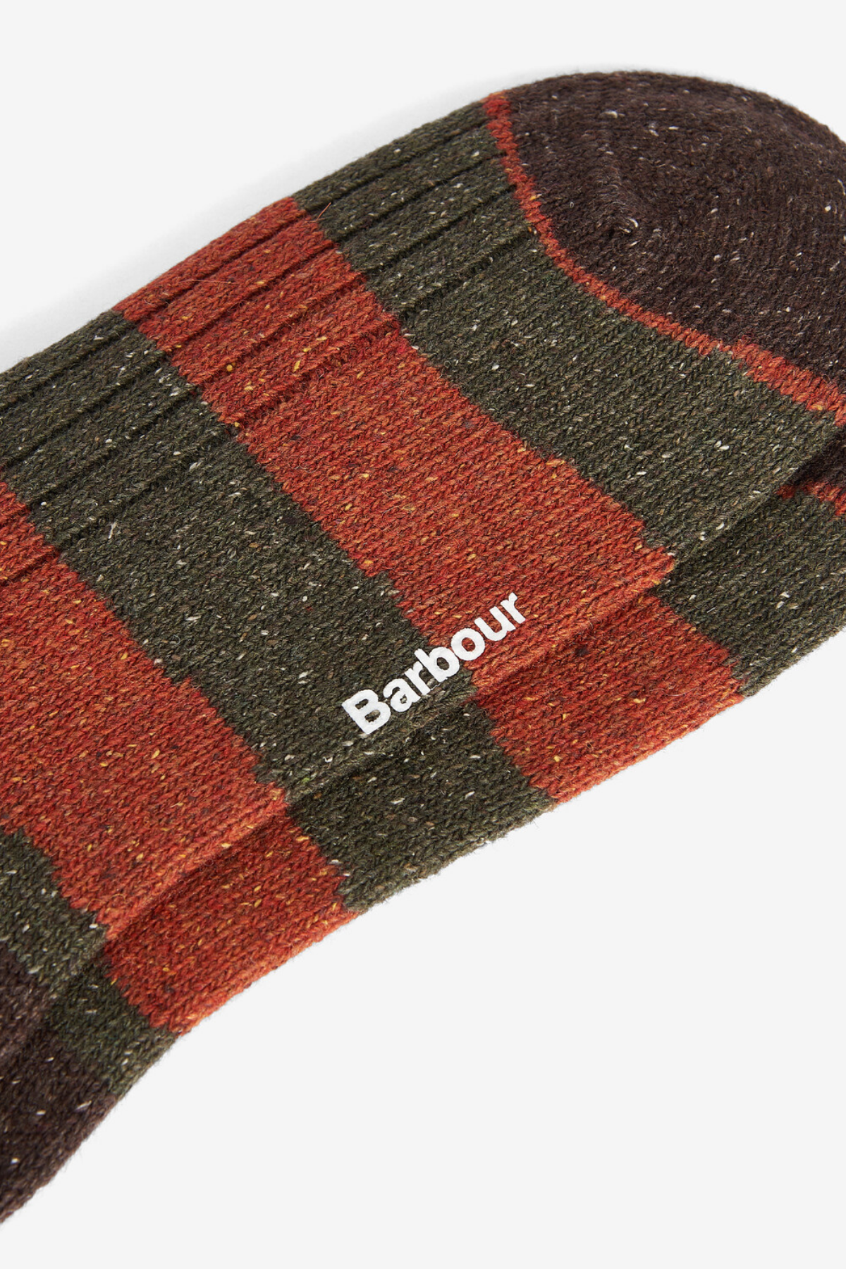Barbour Houghton Stripe Çorap OR35 Burnt Orange