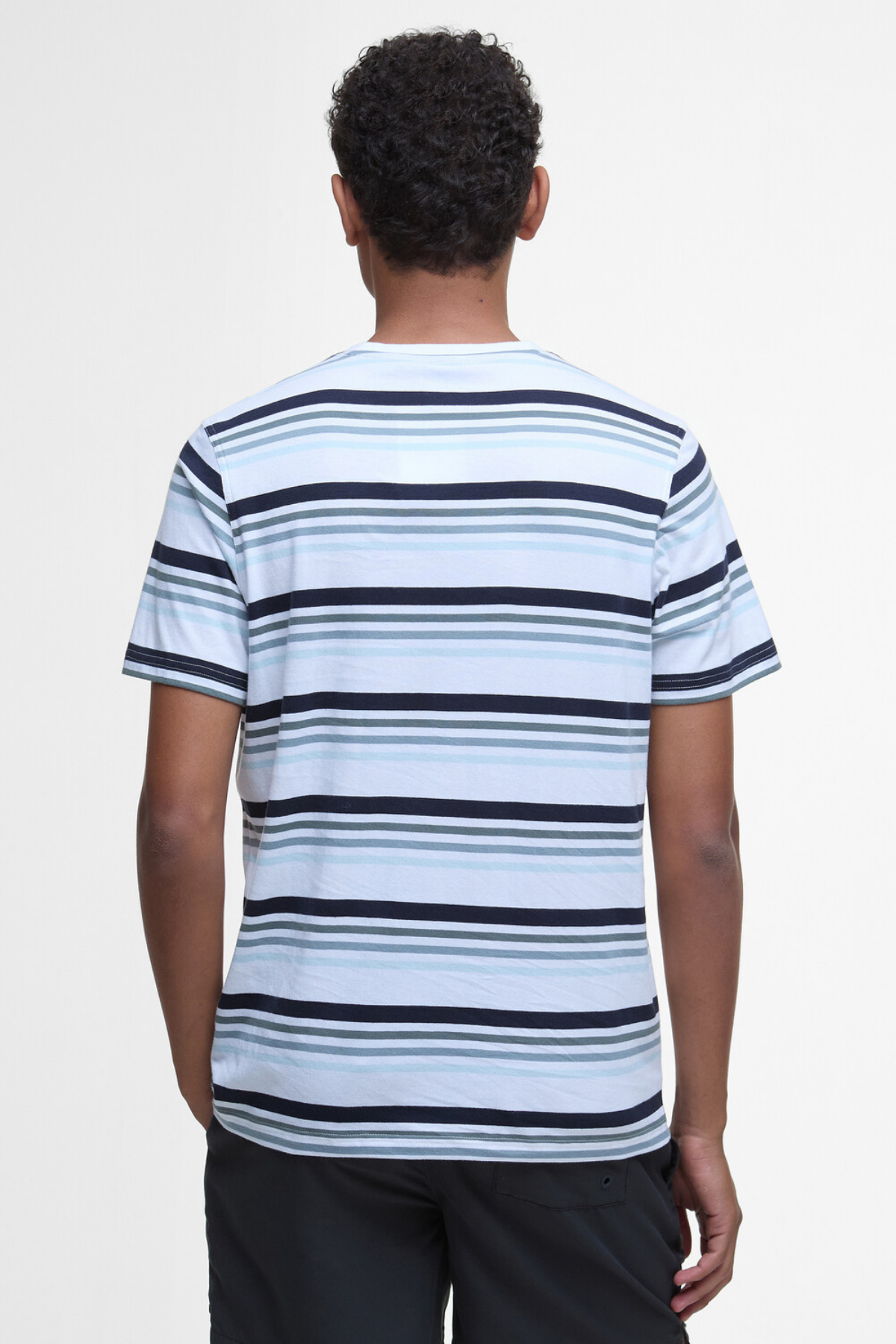 Barbour Houstead Stripe Tailored Fit T-Shirt WH11 White