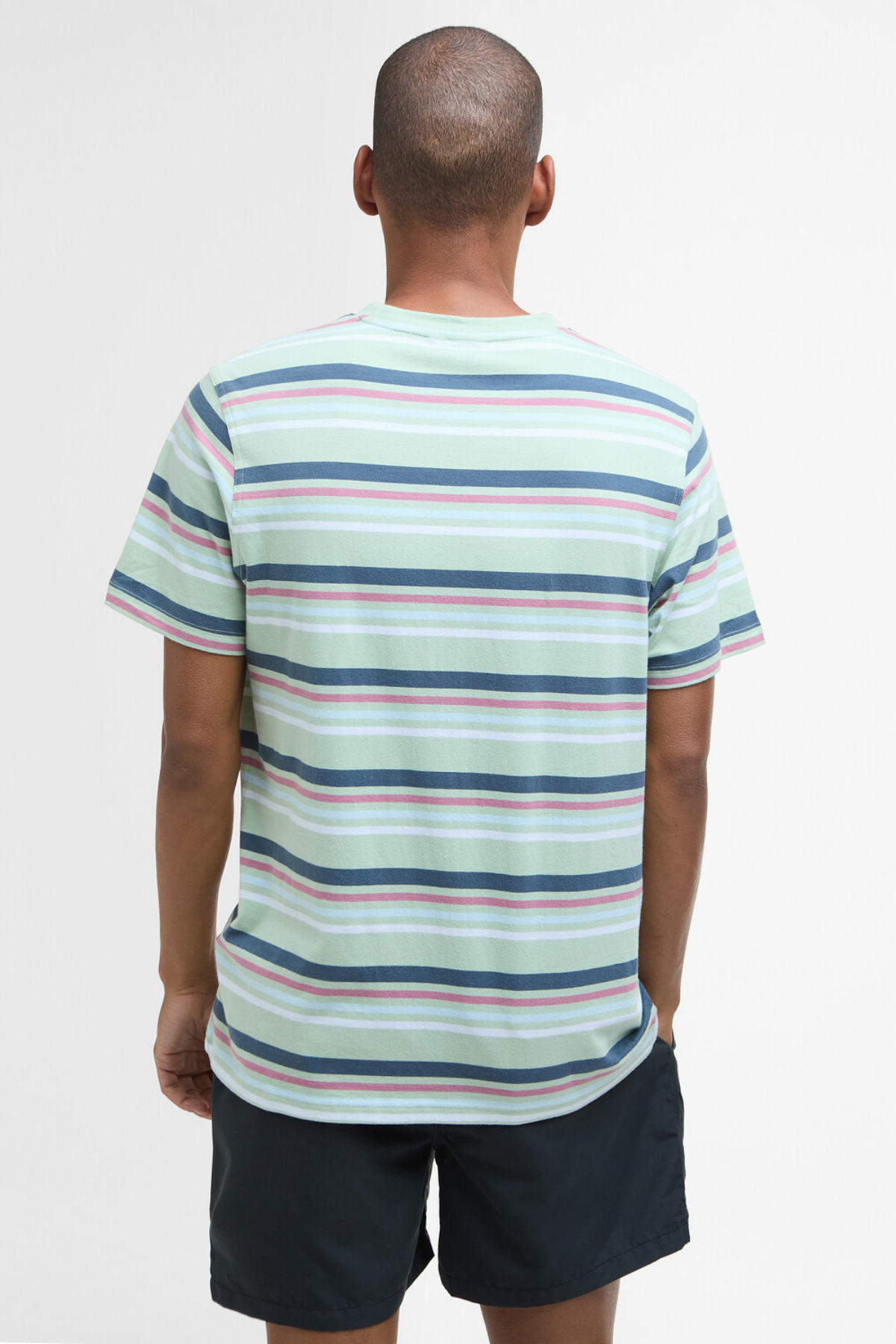 Barbour Houstead Stripe Tailored Fit T-Shirt GN12 Pale Apple