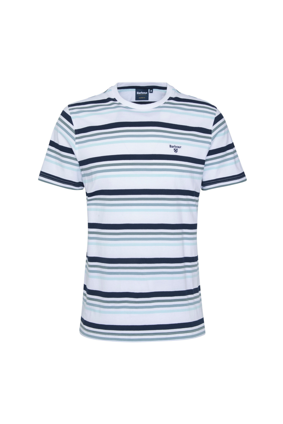 Barbour Houstead Stripe Tailored Fit T-Shirt WH11 White
