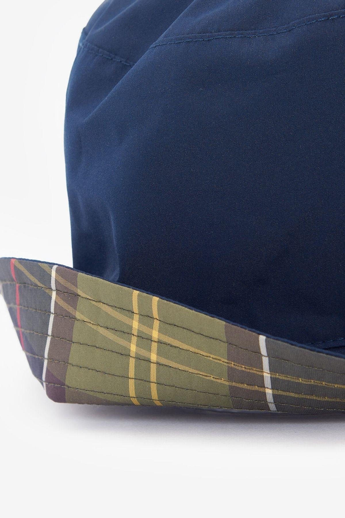 Barbour Hutton Reversible Bucket Şapka NY52 Navy