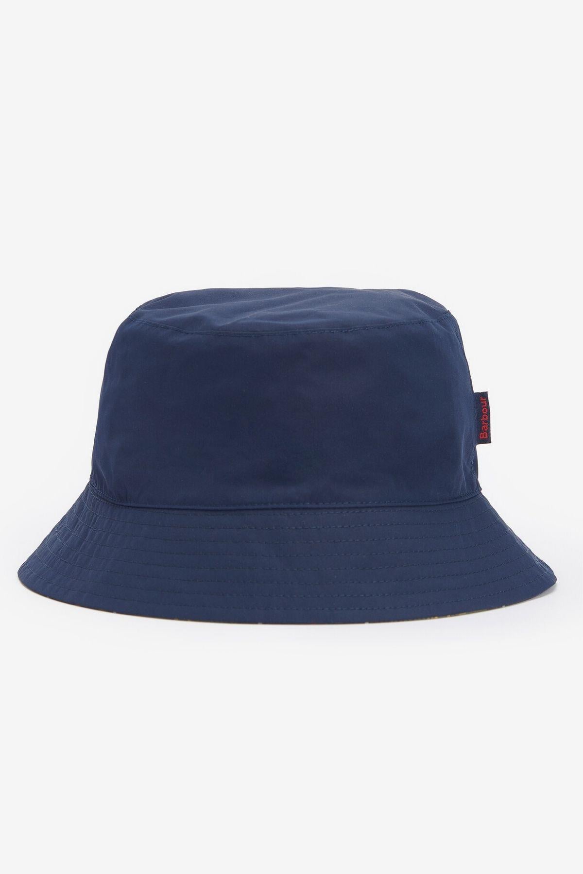 Barbour Hutton Reversible Bucket Şapka NY52 Navy