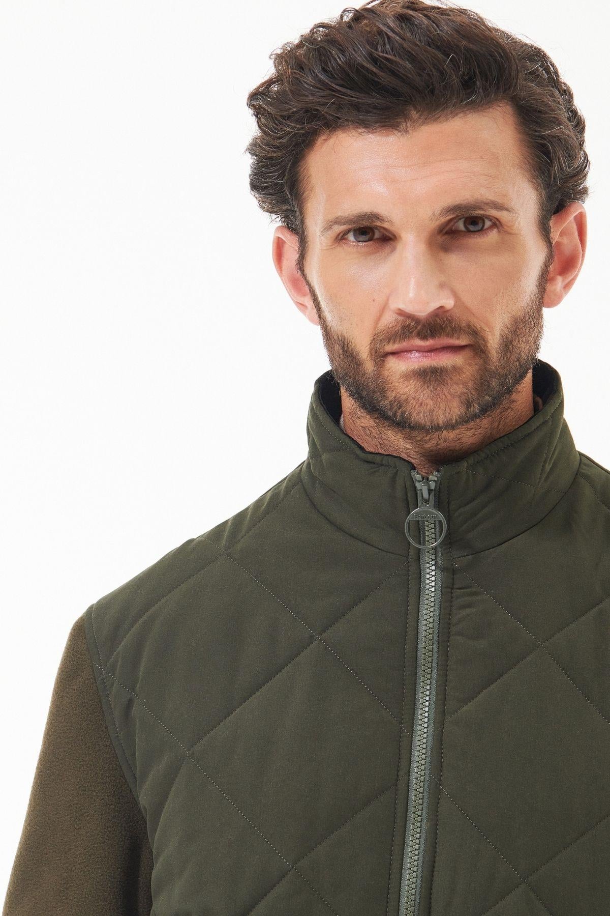 Barbour Hybrid Fleece Ceket OL71 Olive
