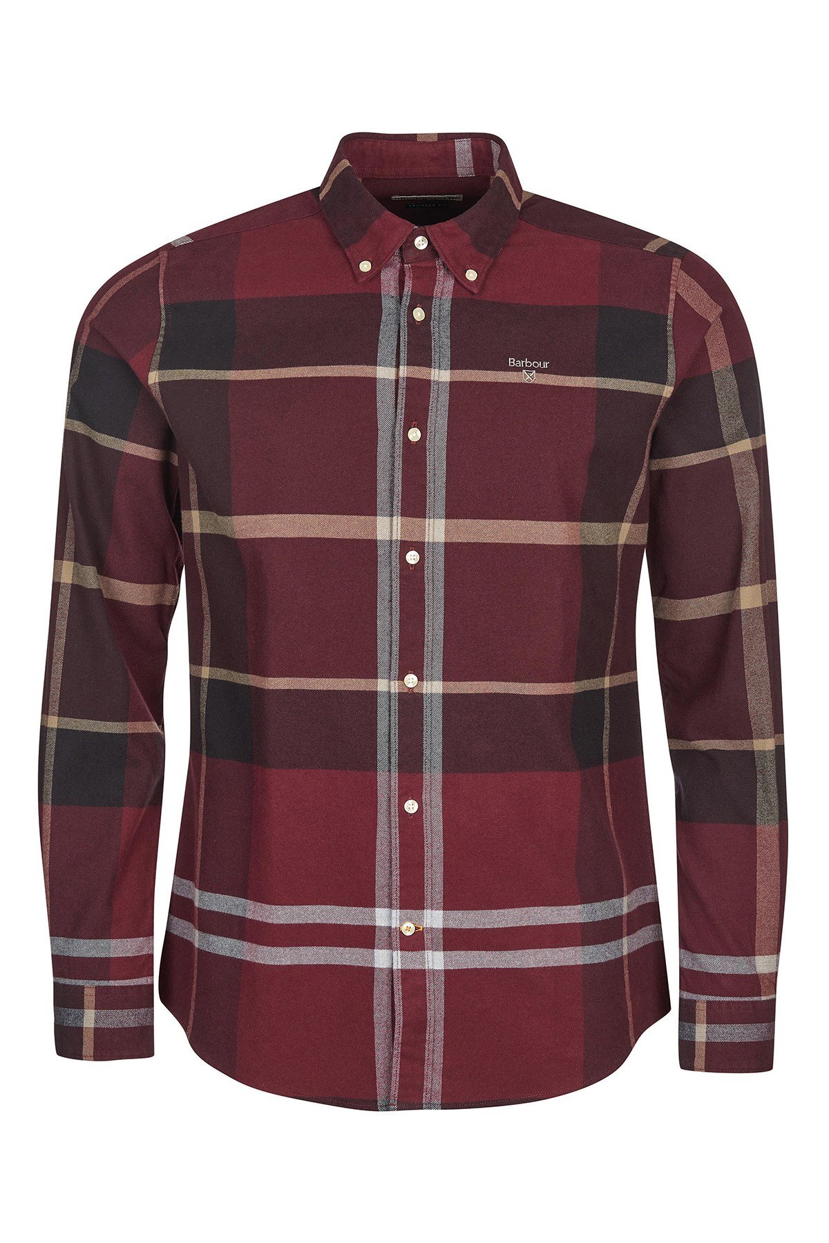Barbour Iceloch Tailored Gömlek RE89 Winter Red
