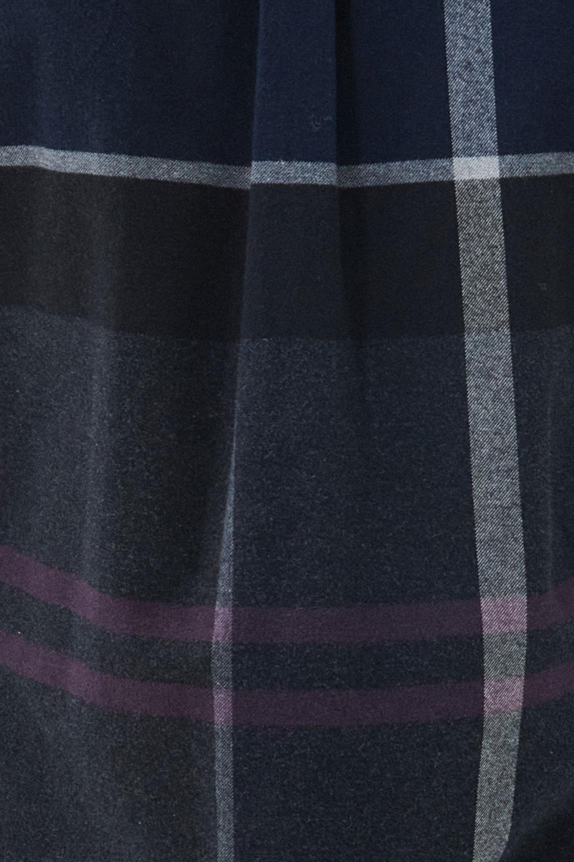 Barbour Iceloch Tailored Gömlek TN17 Black Slate Tartan