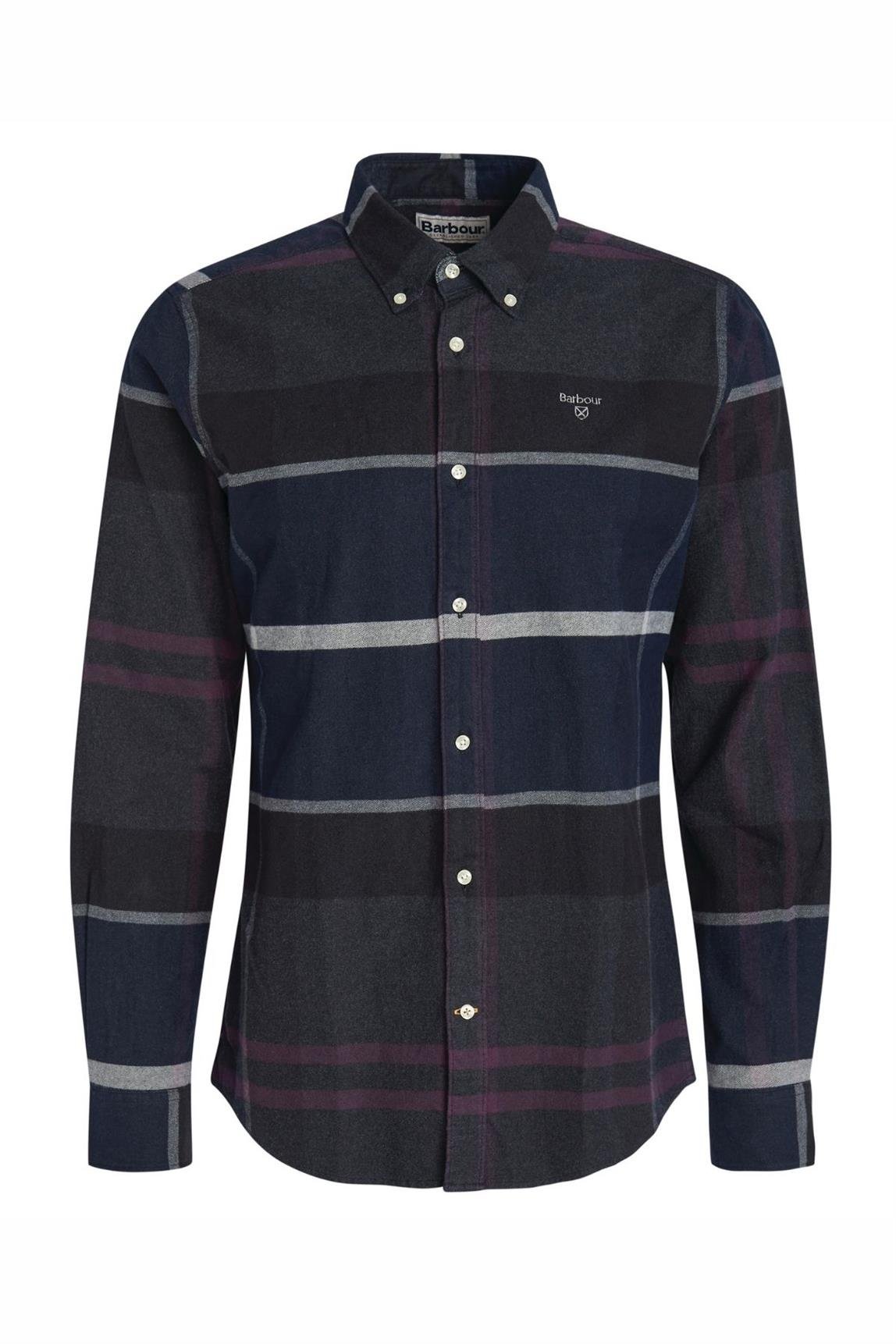 Barbour Iceloch Tailored Gömlek TN17 Black Slate Tartan