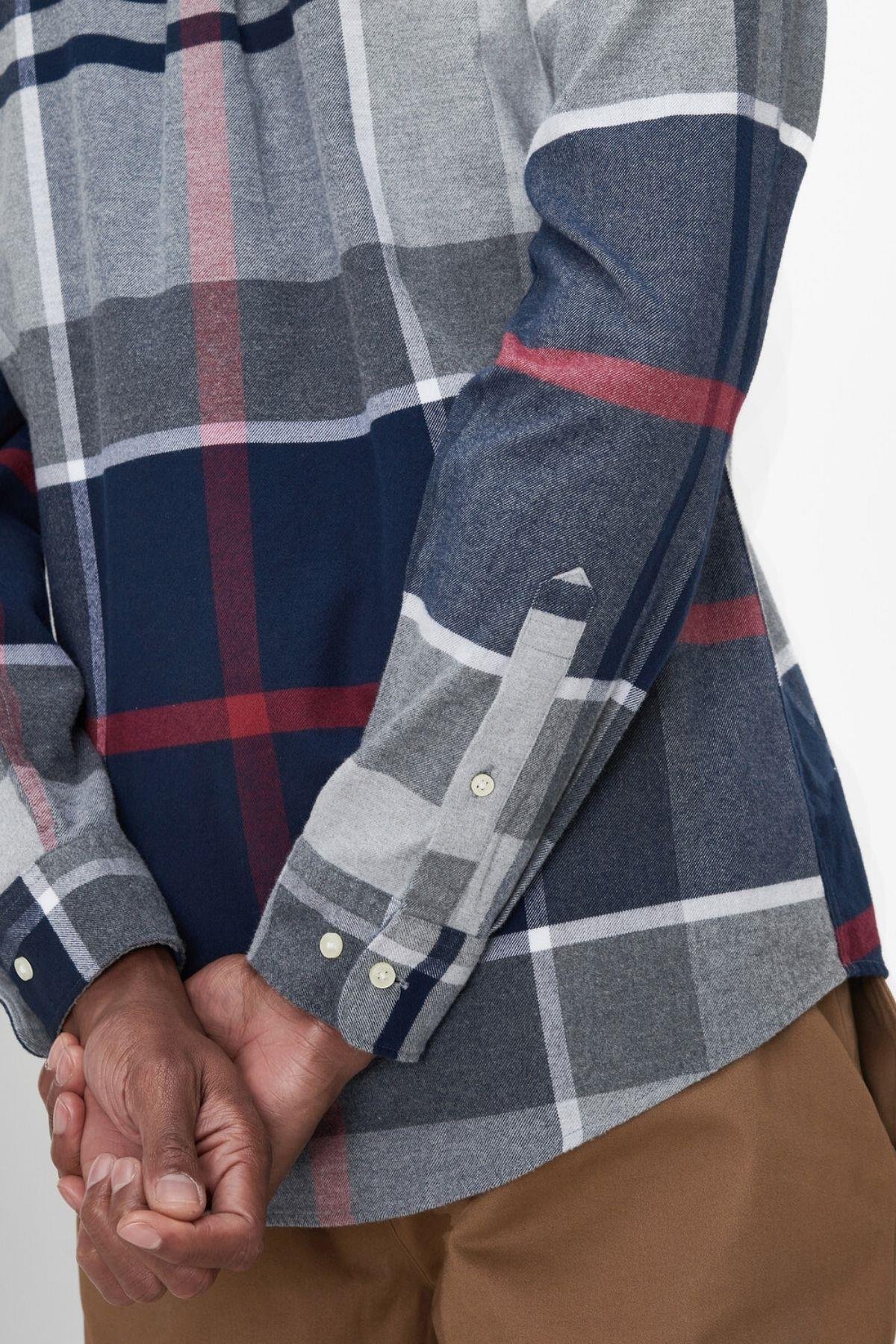 Barbour Iceloch Tailored Gömlek TN21 Blue Granite