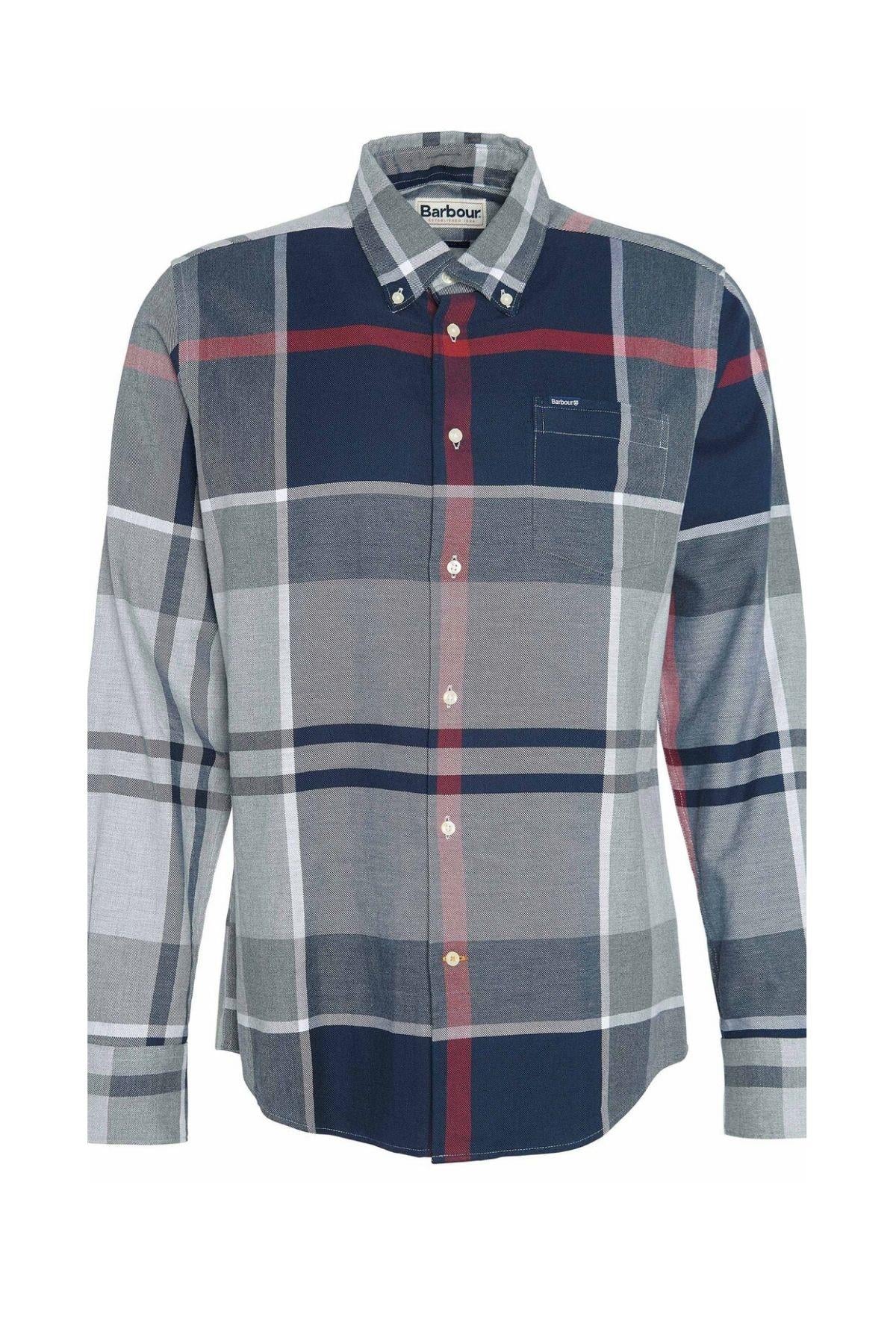 Barbour Iceloch Tailored Gömlek TN21 Blue Granite