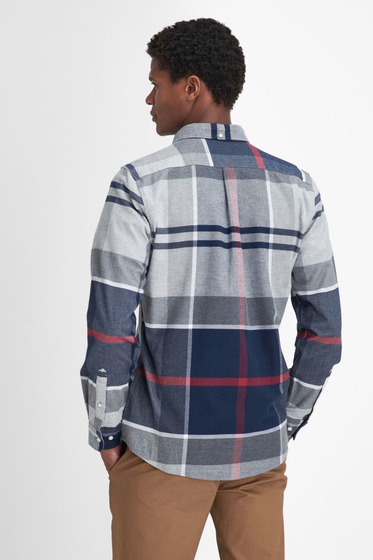 Barbour Iceloch Tailored Gömlek TN21 Blue Granite
