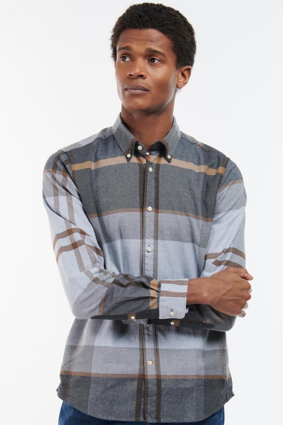 Barbour Iceloch Tailored Gömlek TN86 Greystone