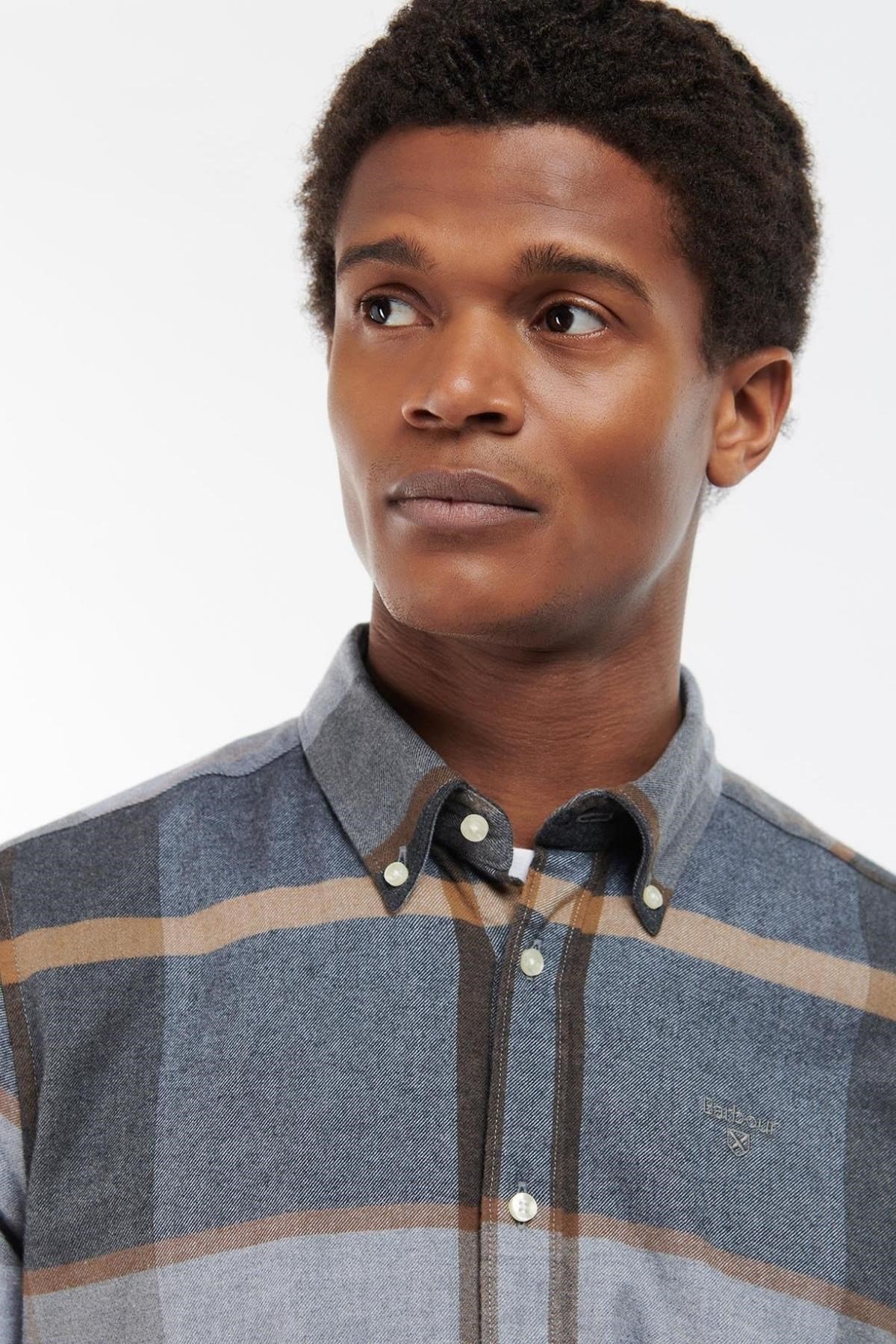 Barbour Iceloch Tailored Gömlek TN86 Greystone