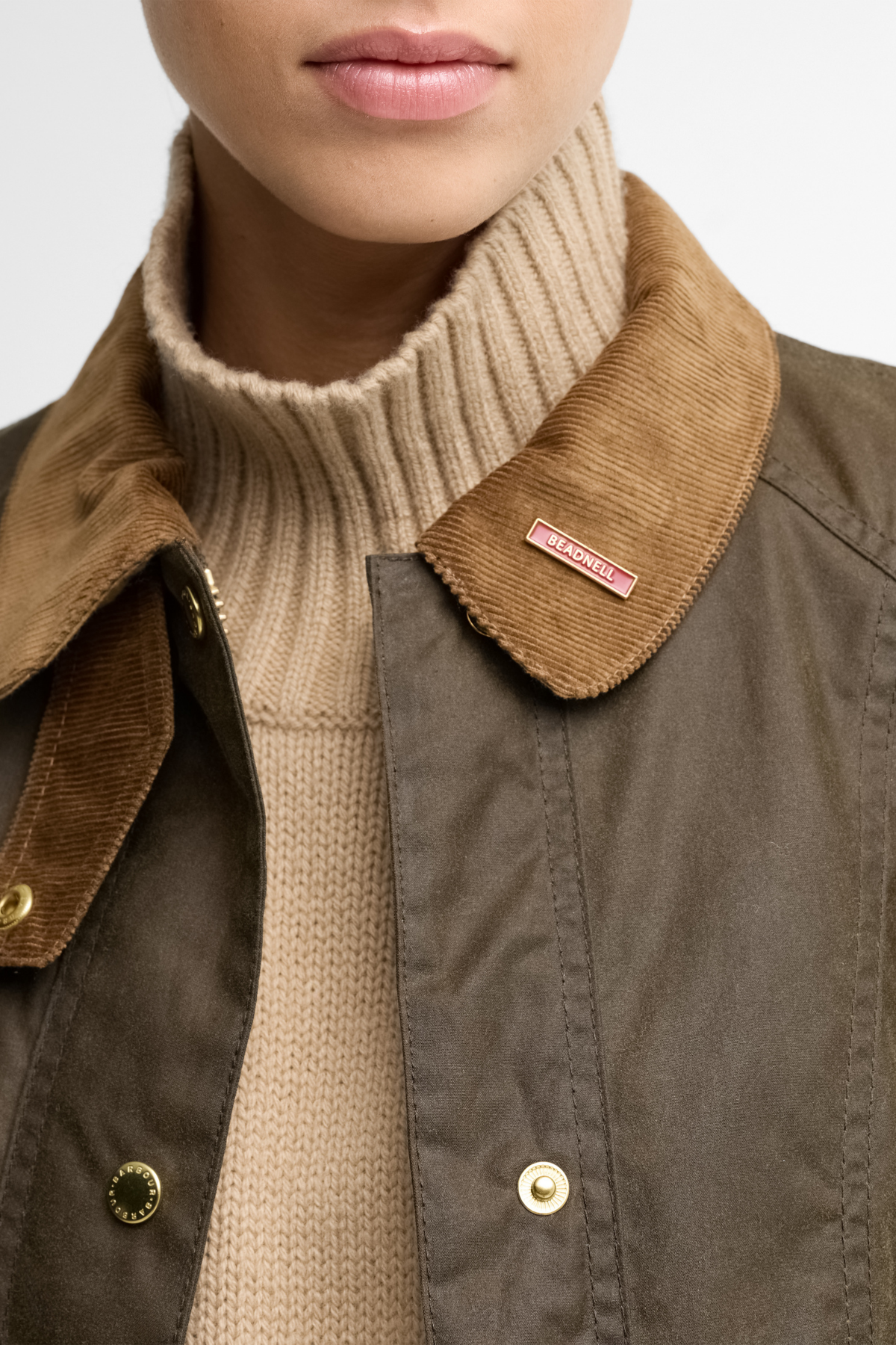 Barbour Icons Beadnell Yağlı Ceket SN91 Beech Birchwood