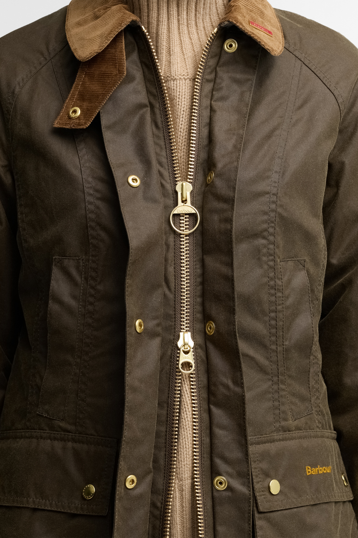 Barbour Icons Beadnell Yağlı Ceket SN91 Beech Birchwood