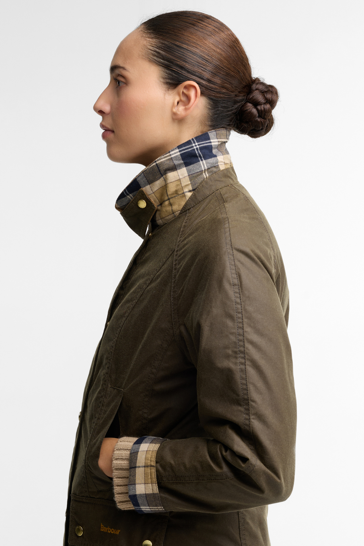 Barbour Icons Beadnell Yağlı Ceket SN91 Beech Birchwood