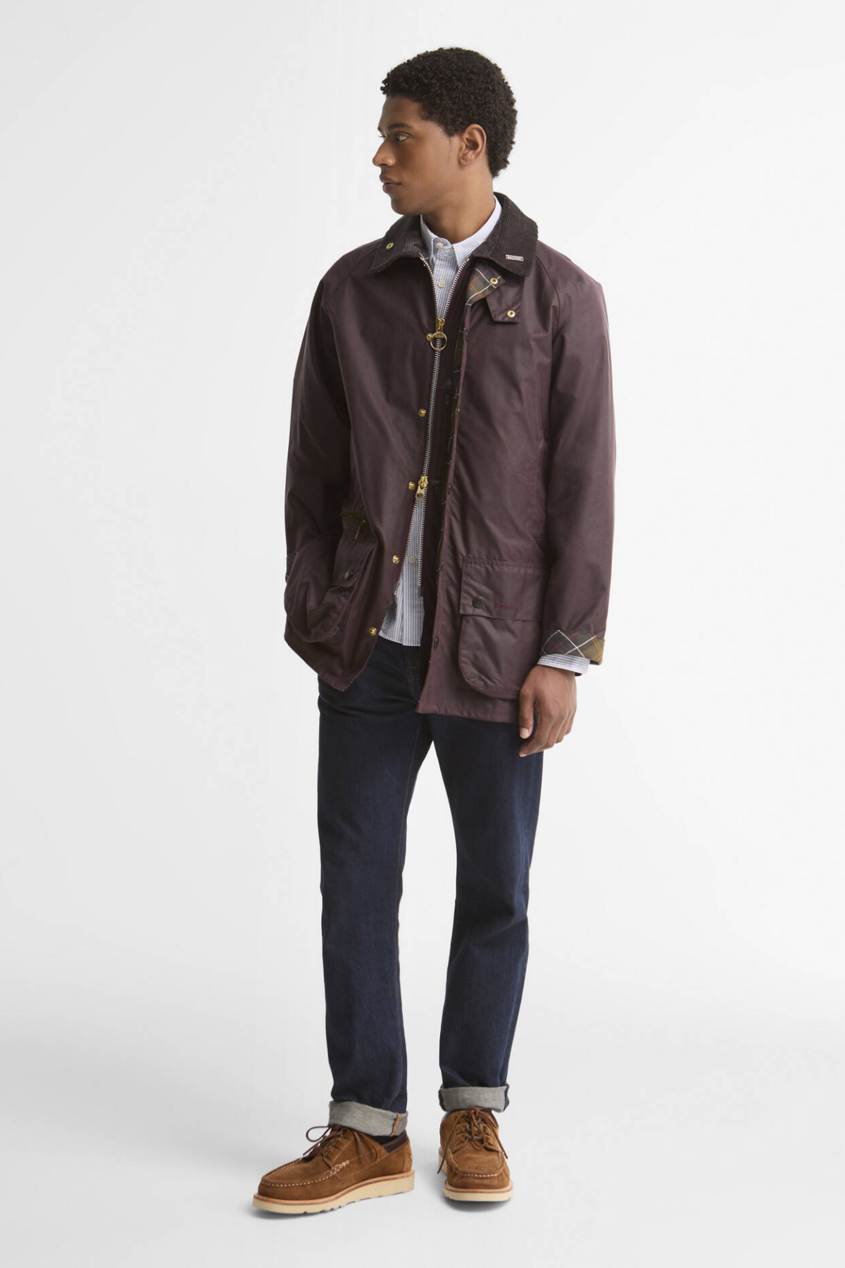 Barbour Icons Beaufort Yağlı Ceket RE92 Bordeaux