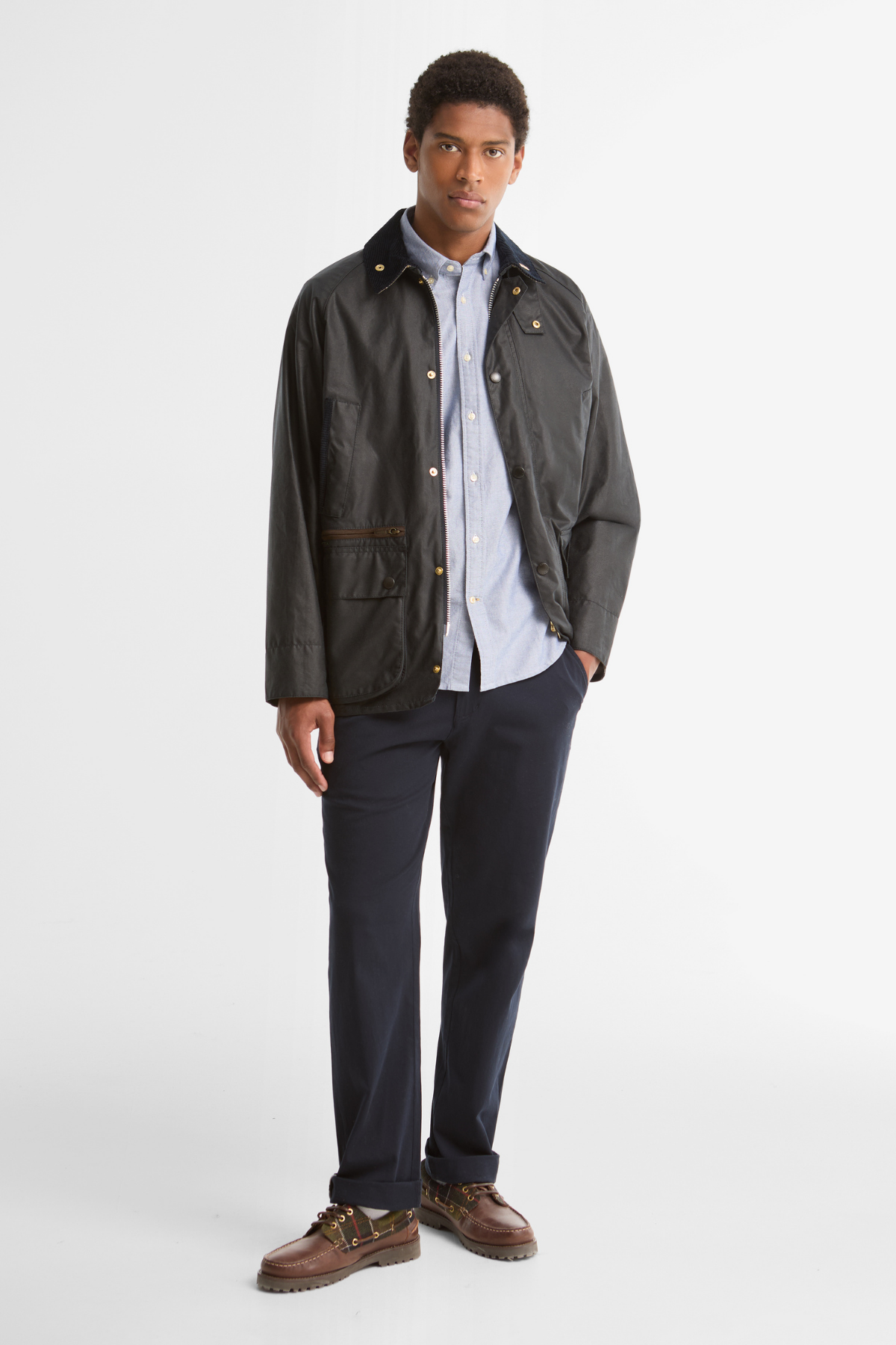 Barbour Icons Bedale Yağlı Ceket NY92 Navy