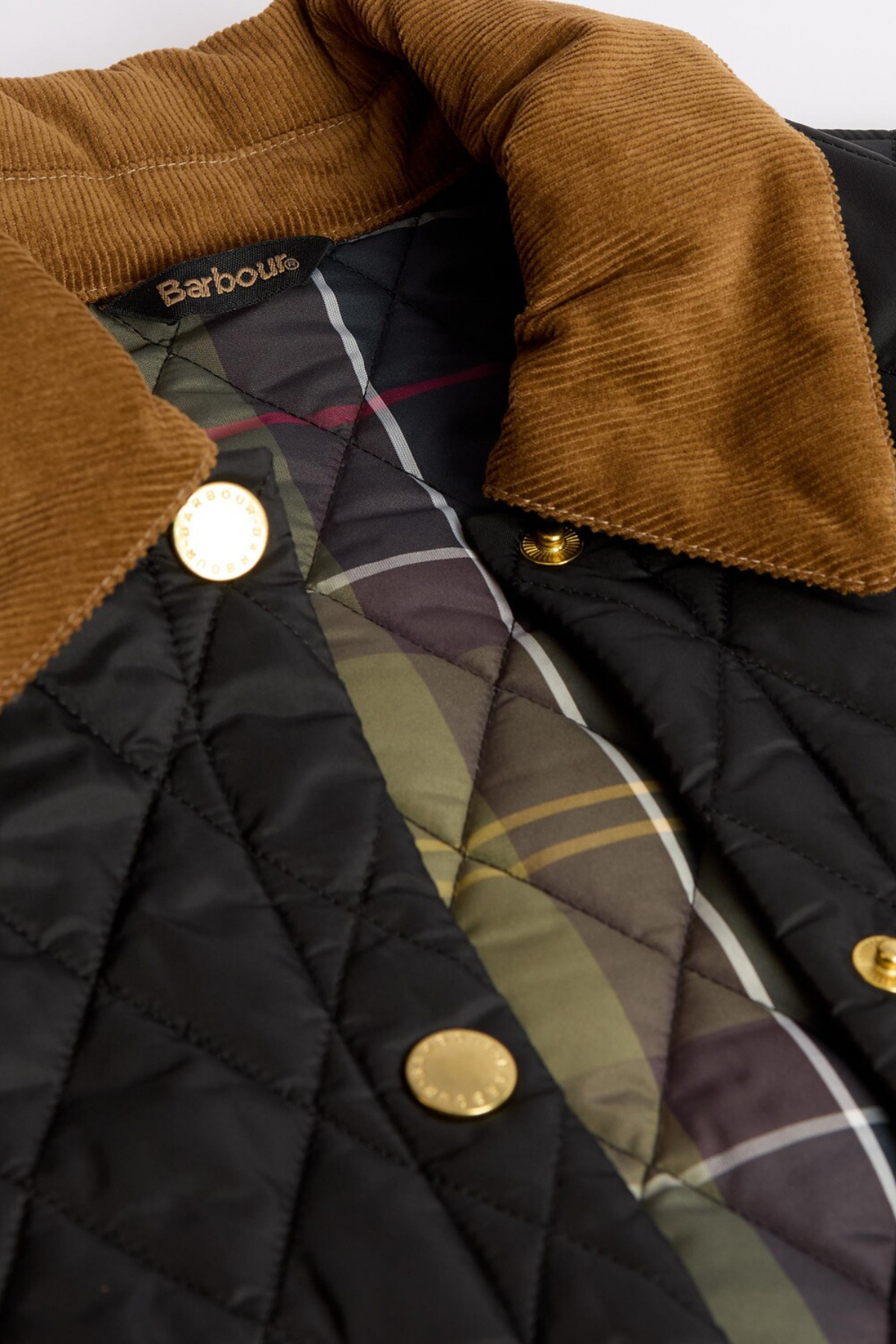 Barbour Icons Cropped Liddesdale Kapitone Ceket BK91 Black/Classic