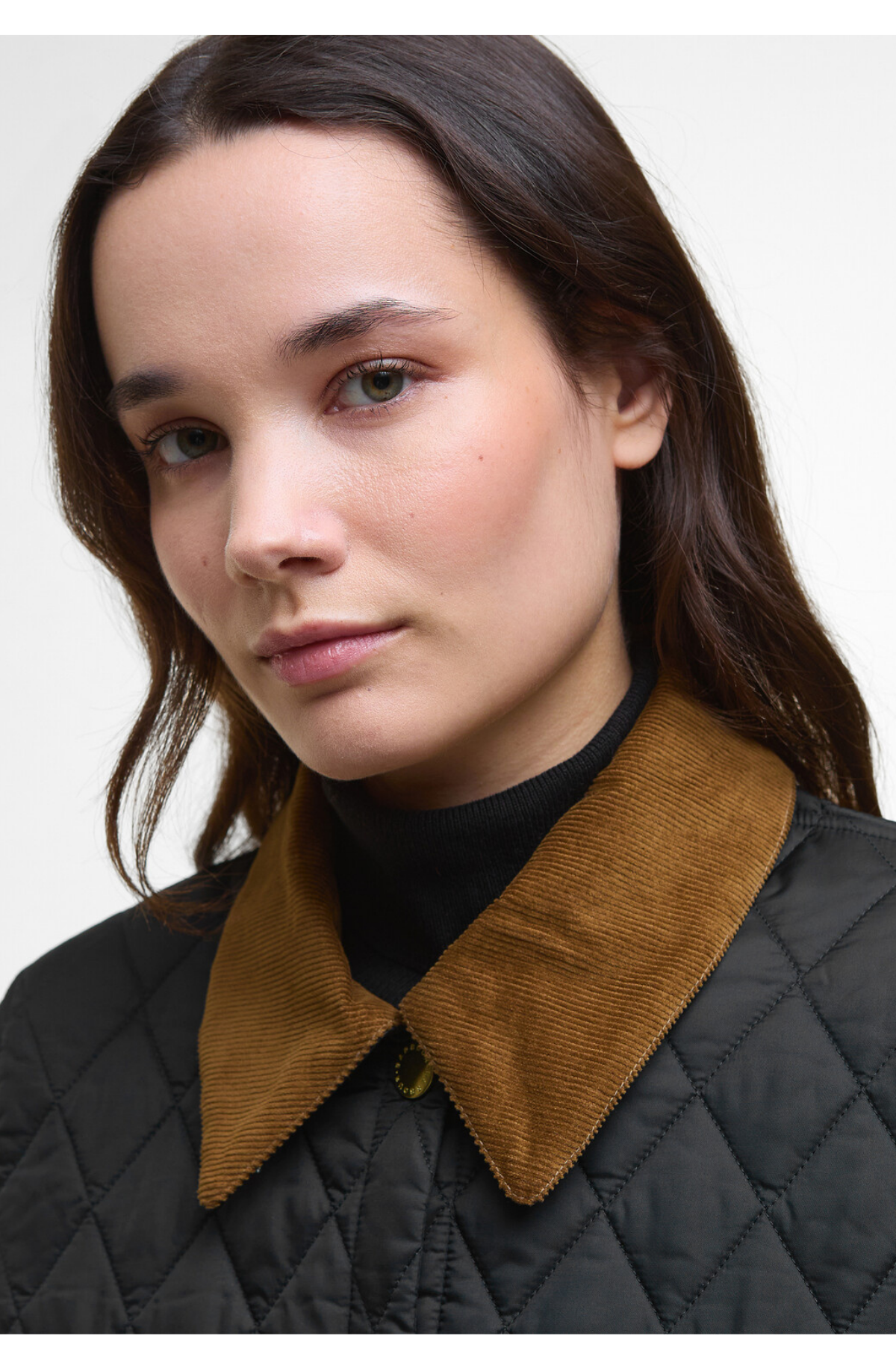 Barbour Icons Cropped Liddesdale Kapitone Ceket BK91 Black/Classic