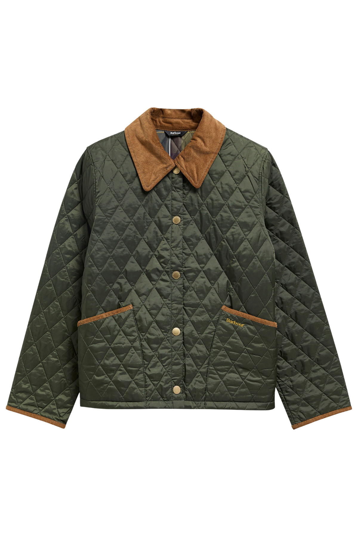 Barbour Icons Cropped Liddesdale Kapitone Ceket OL74 Olive Classic
