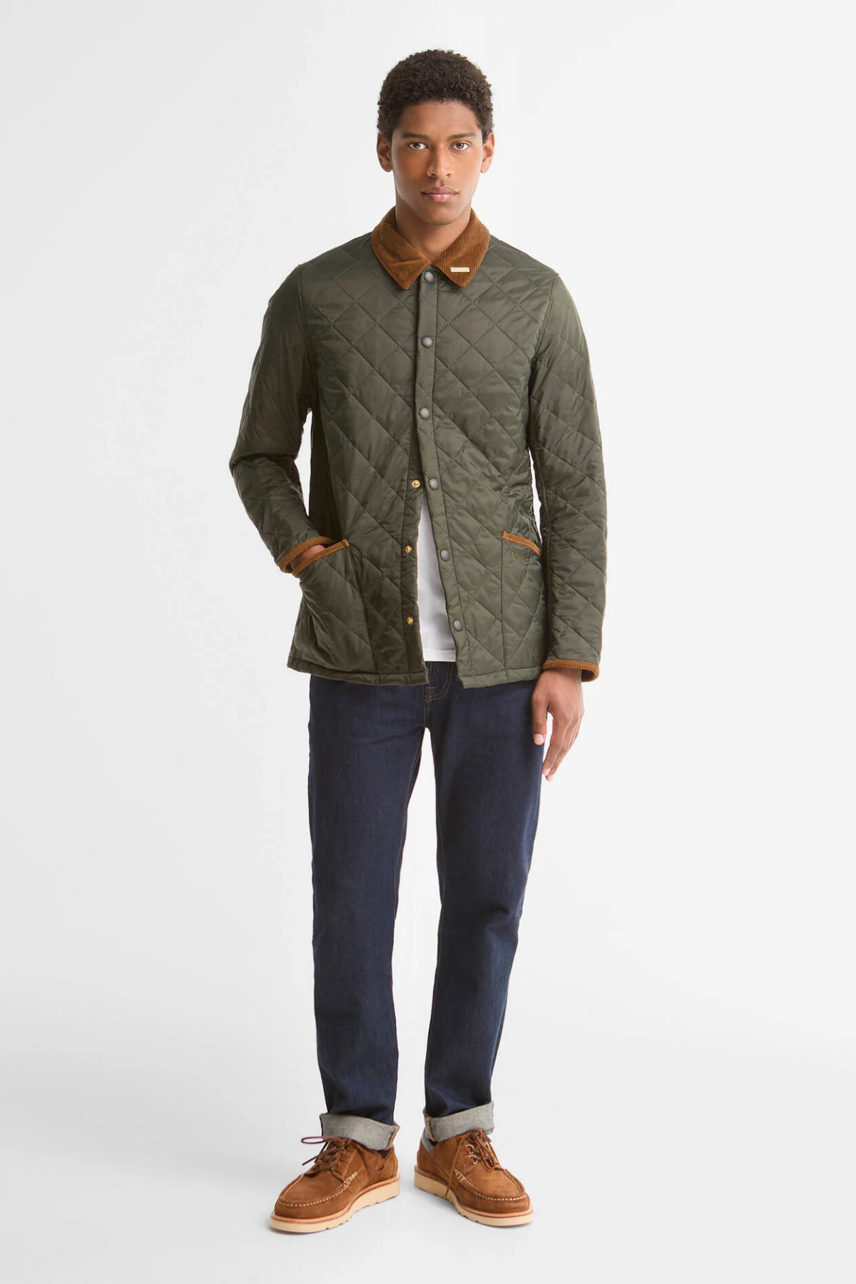 Barbour Icons Heritage Liddesdale Kapitone Ceket OL71 Sage