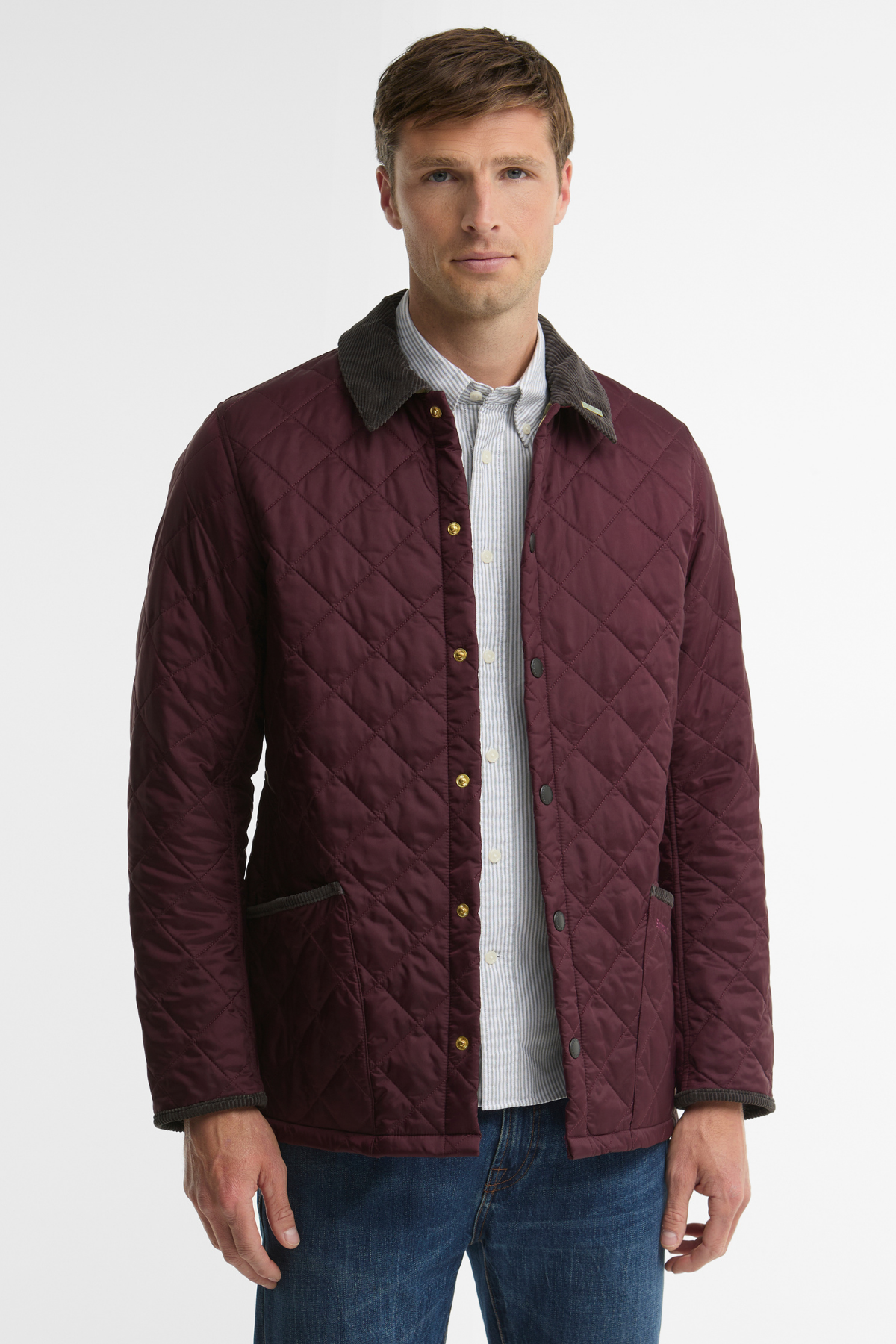 Barbour Icons Heritage Liddesdale Kapitone Ceket RE92 Bordeaux
