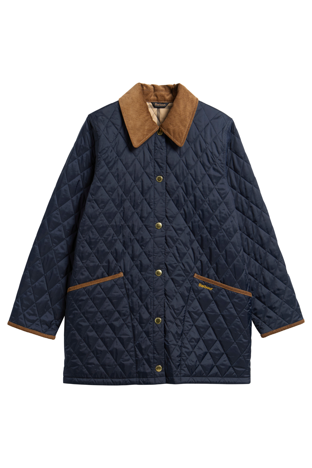 Barbour Icons Modern Liddesdale Kapitone Ceket NY52 Dark Navy Birchwood