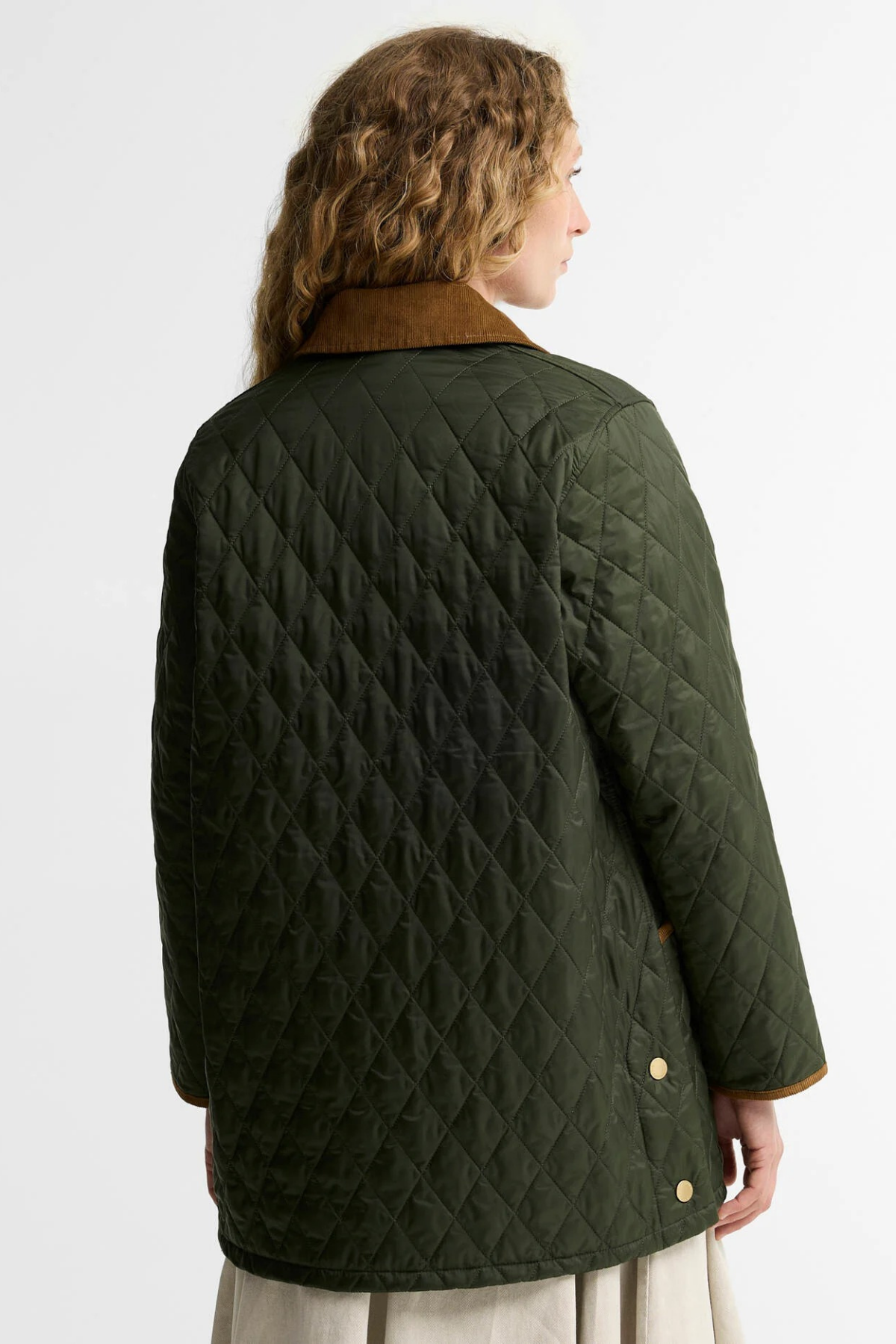 Barbour Icons Modern Liddesdale Kapitone Ceket OL74 Olive Classic