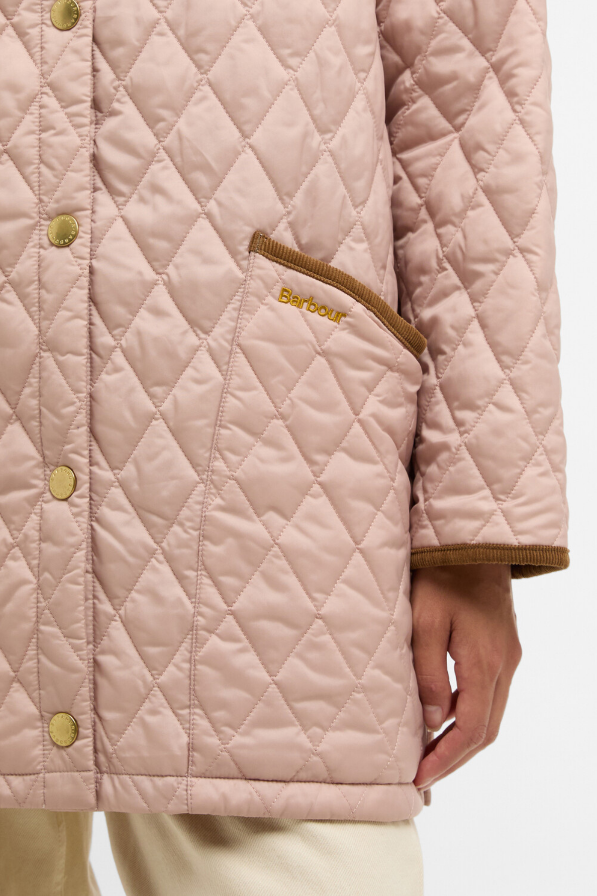 Barbour Icons Modern Liddesdale Kapitone Ceket PI53 Gardenia/Dress/Beige