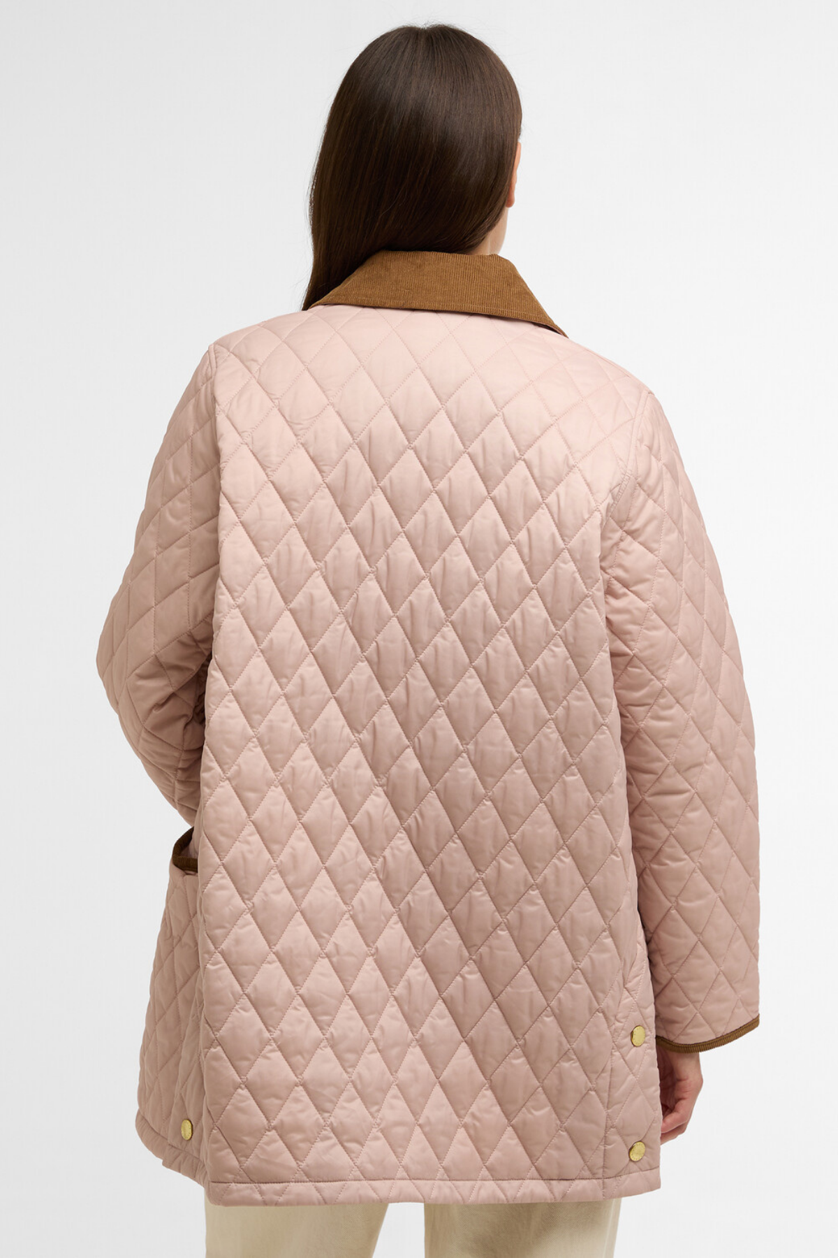 Barbour Icons Modern Liddesdale Kapitone Ceket PI53 Gardenia/Dress/Beige